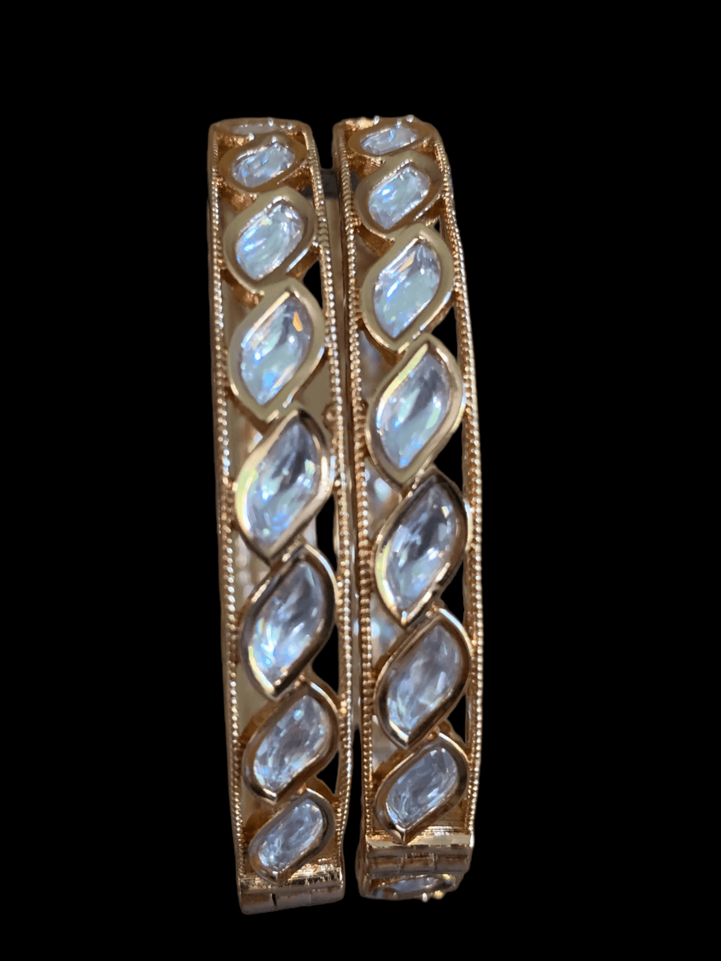 B61 rose gold polki bangles ( READY TO SHIP)