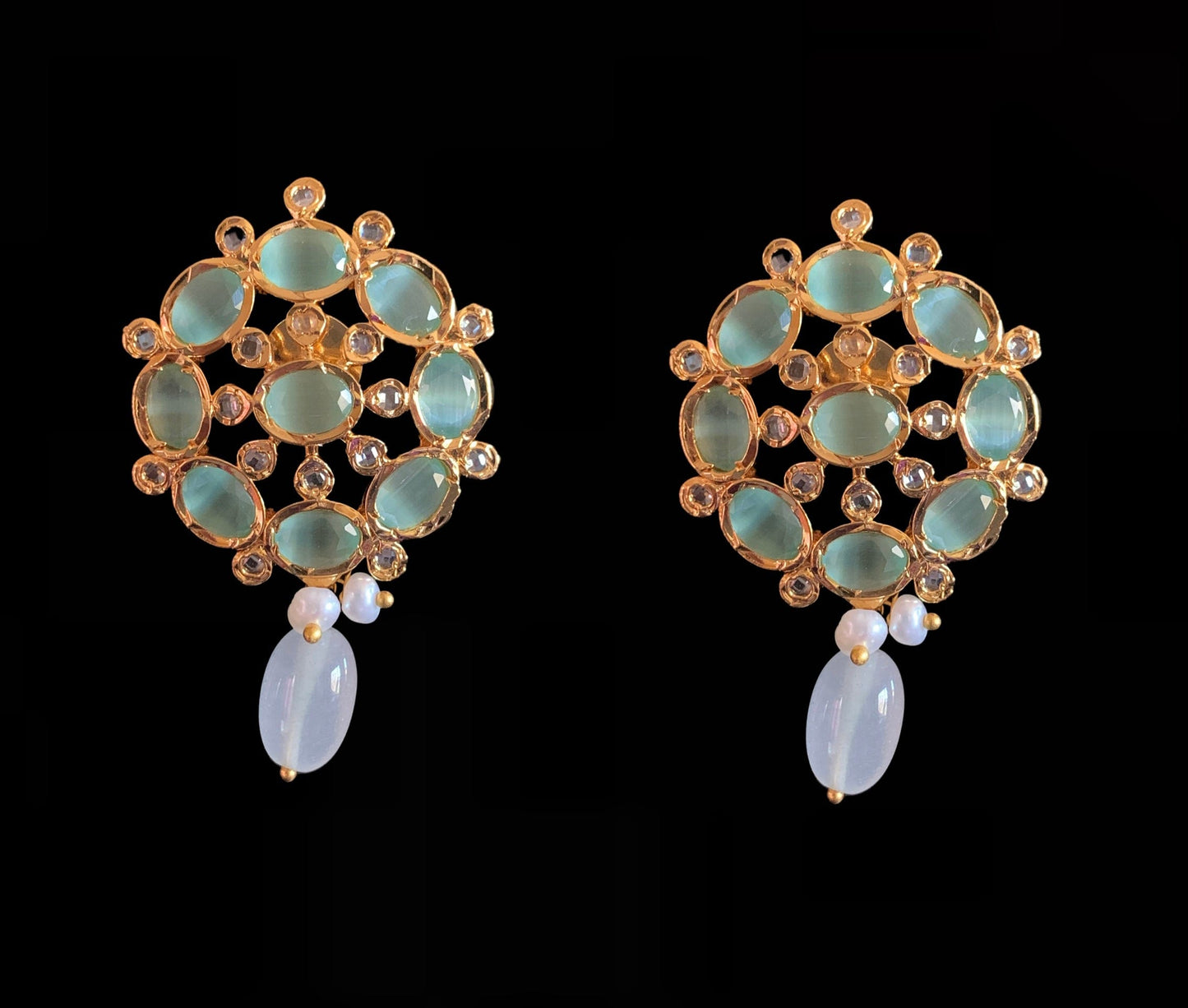 C9 Alma fresh water pearl choker set ( MINT ) ( READY TO SHIP )