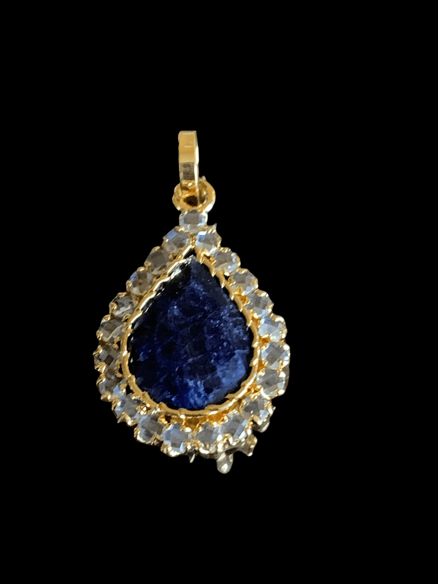 PS457 Pendant set with sapphire ( READY TO SHIP )