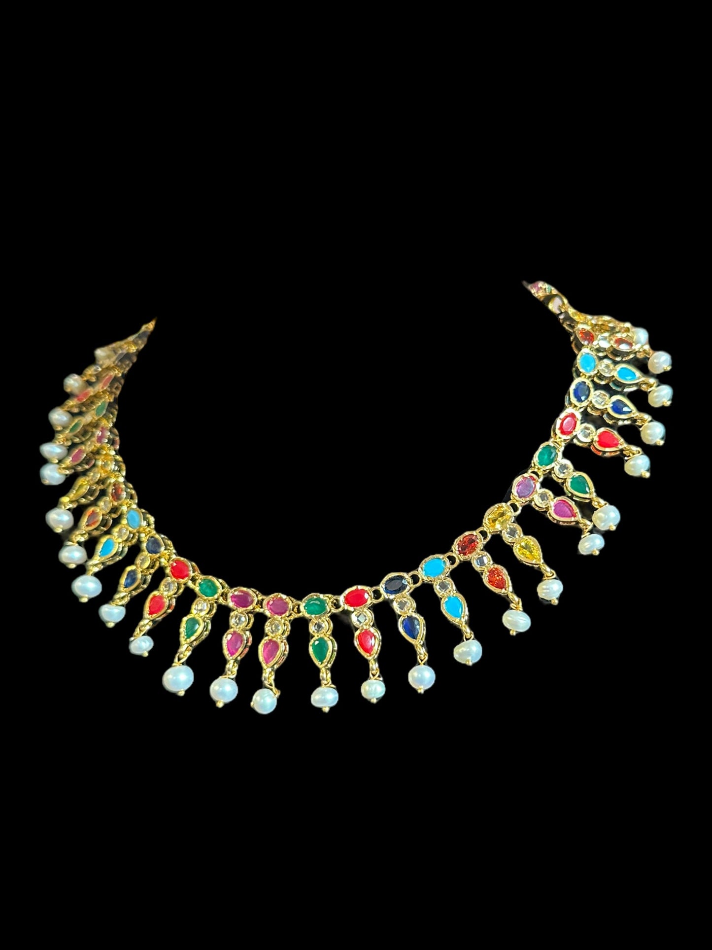 DNS35 gold plated necklace with earrings ( READY TO SHIP )