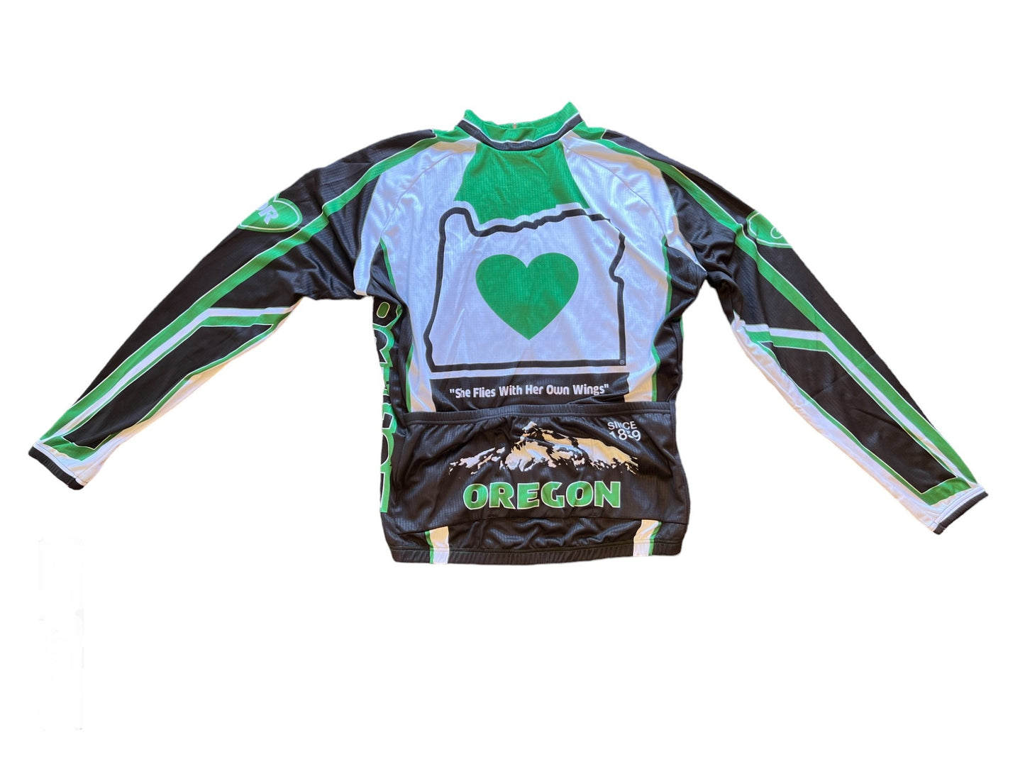 Oregon Men's Long Sleeve Cycling Jersey (S, M, L, 2XL)