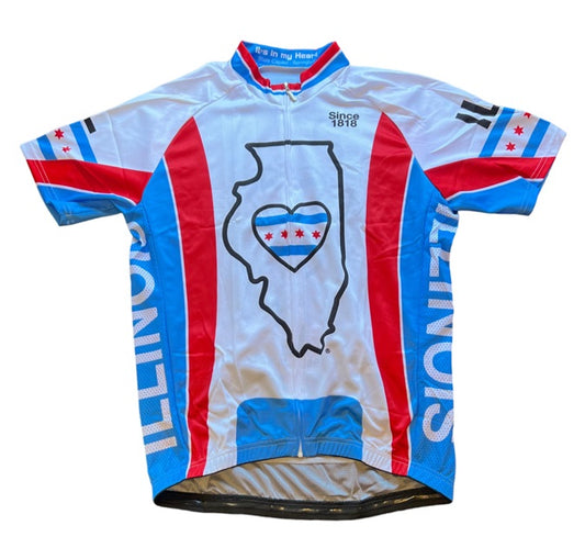 Illinois Men's Cycling Jersey (Large)