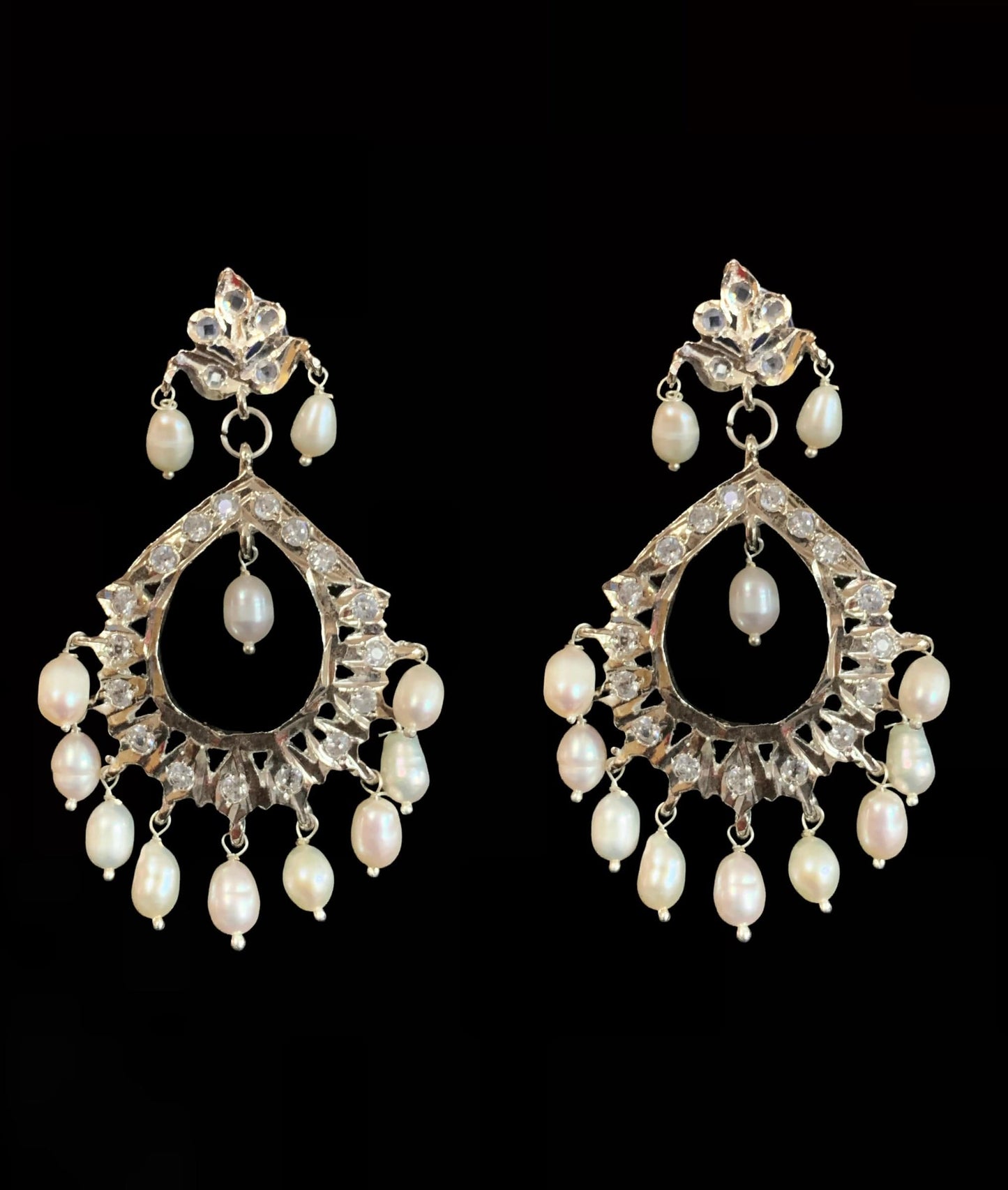 Bhanu silver plated fresh water pearl necklace (SHIPS IN 4 WEEKS )