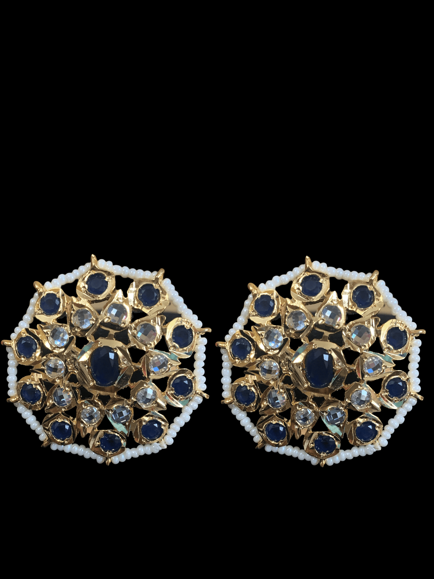 C160 Amra choker set - blue ( SHIPS IN 4 WEEKS )