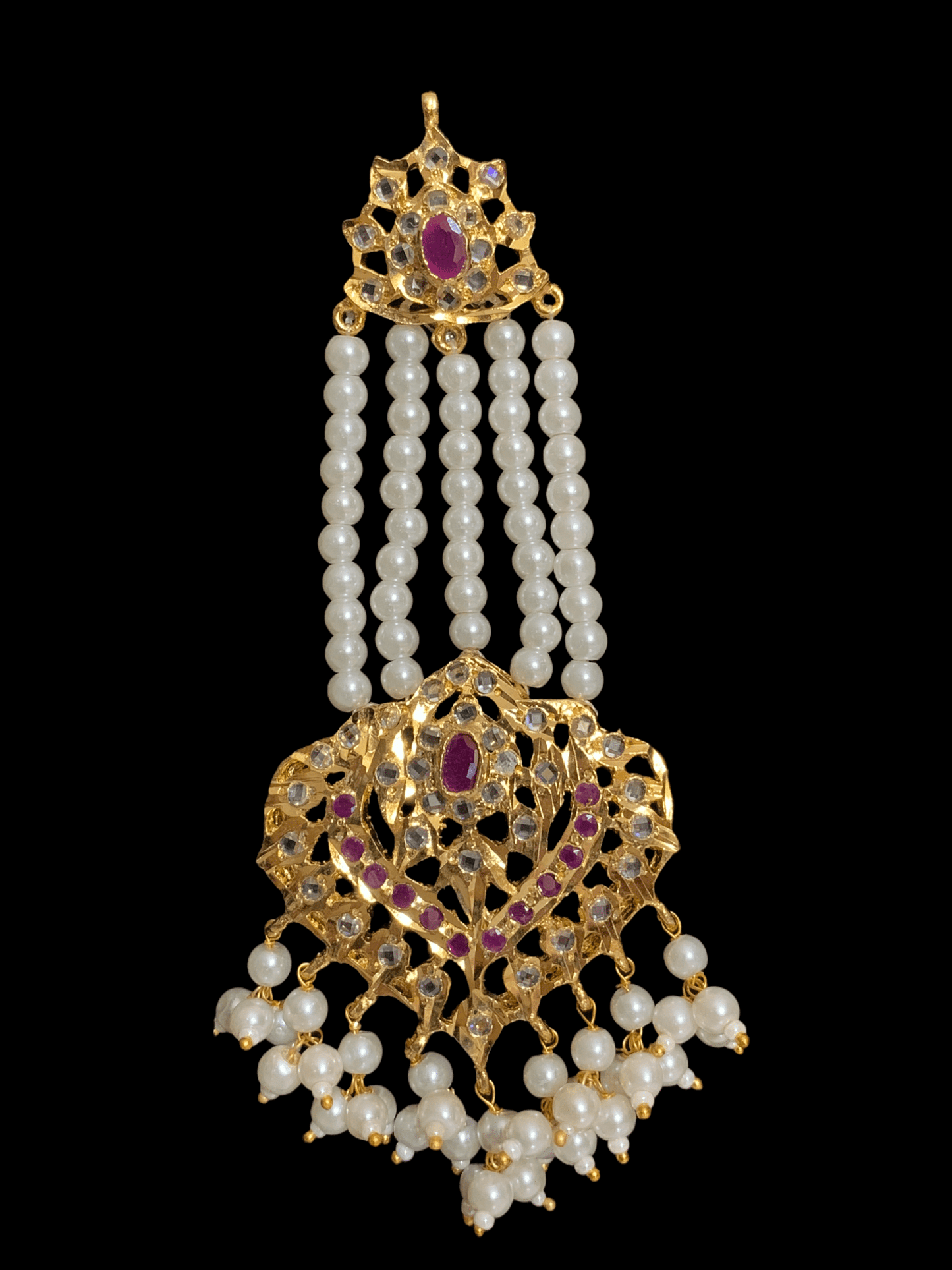 DER81 Aymara jhoomar earrings ( SHIPS IN 4 WEEKS )