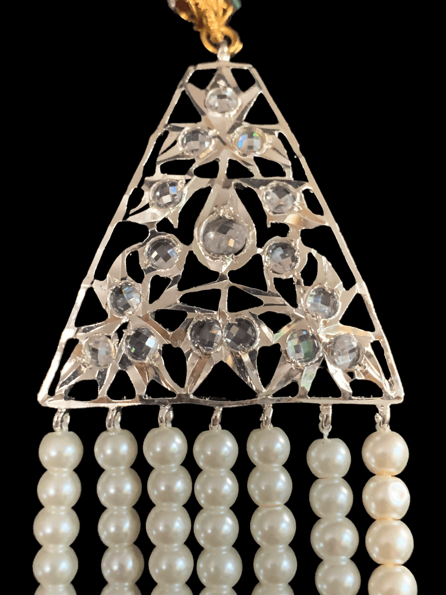 BR62 Insia Jadavi lacha bridal-set in silver plating ( SHIPS IN 2 WEEKS )