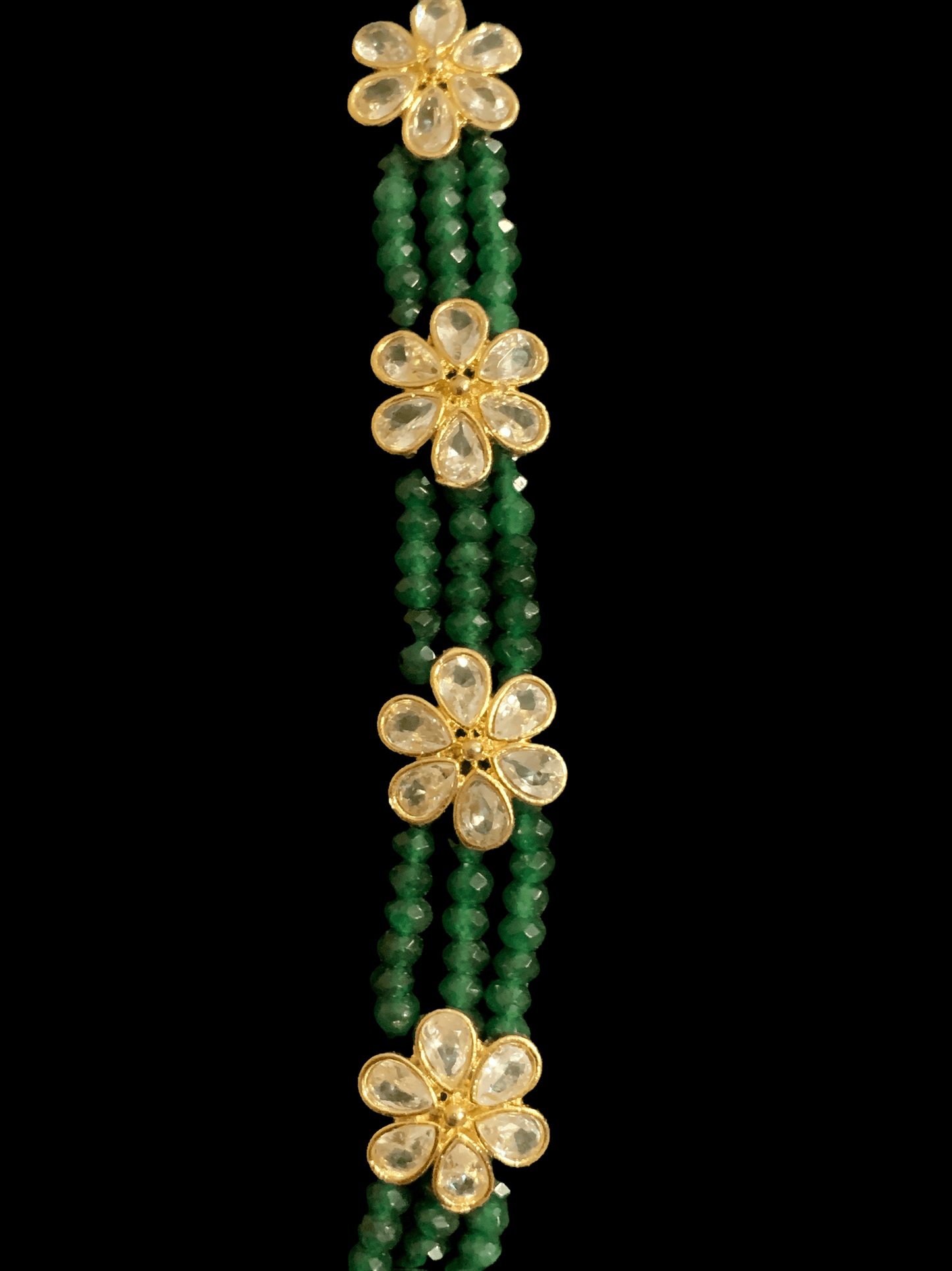 LN6 Siya multipendant necklace - green ( SHIPS IN 4 WEEKS )