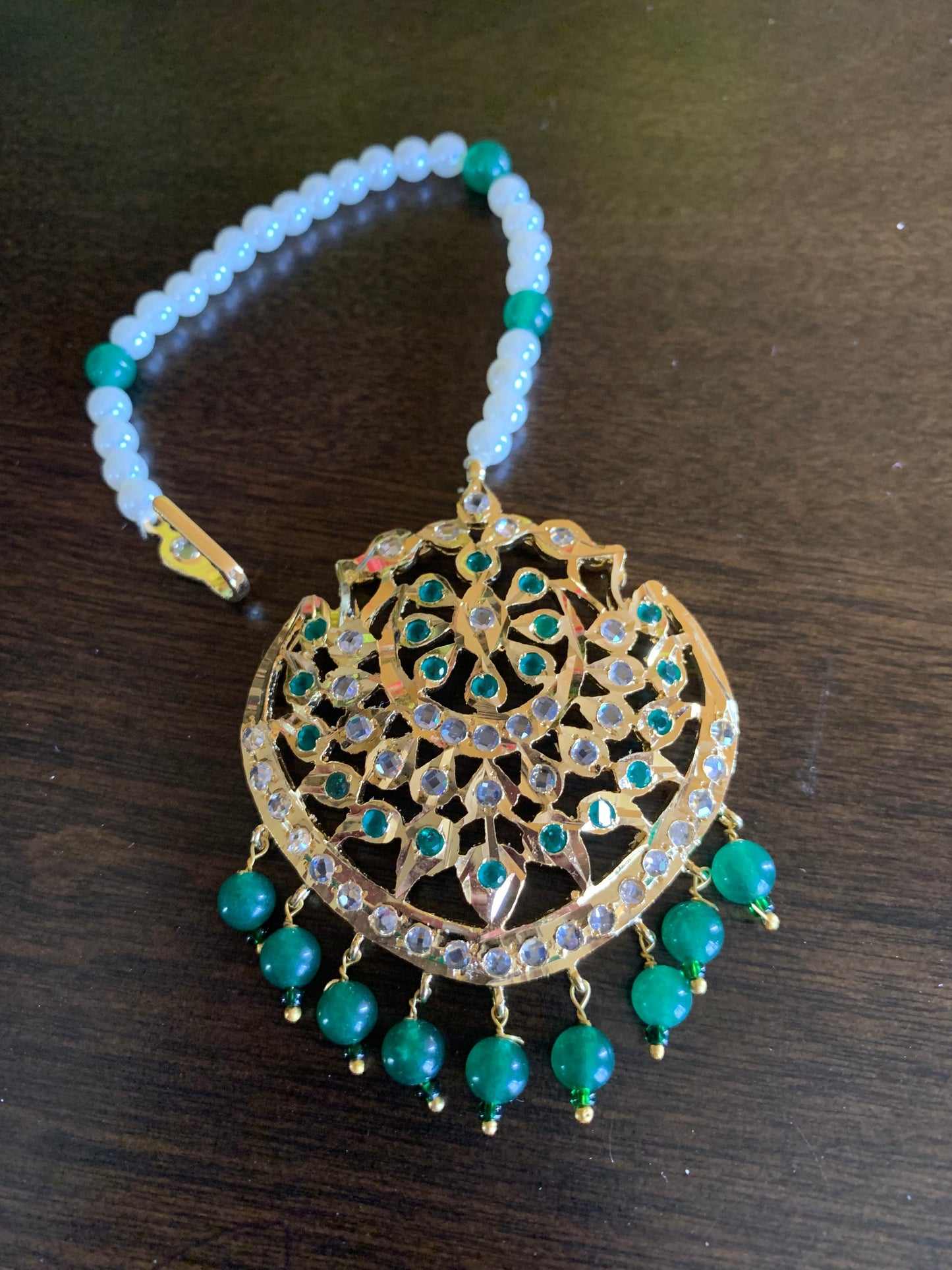 DJTK121 Shana tika in emerald ( SHIPS IN 2 WEEKS )