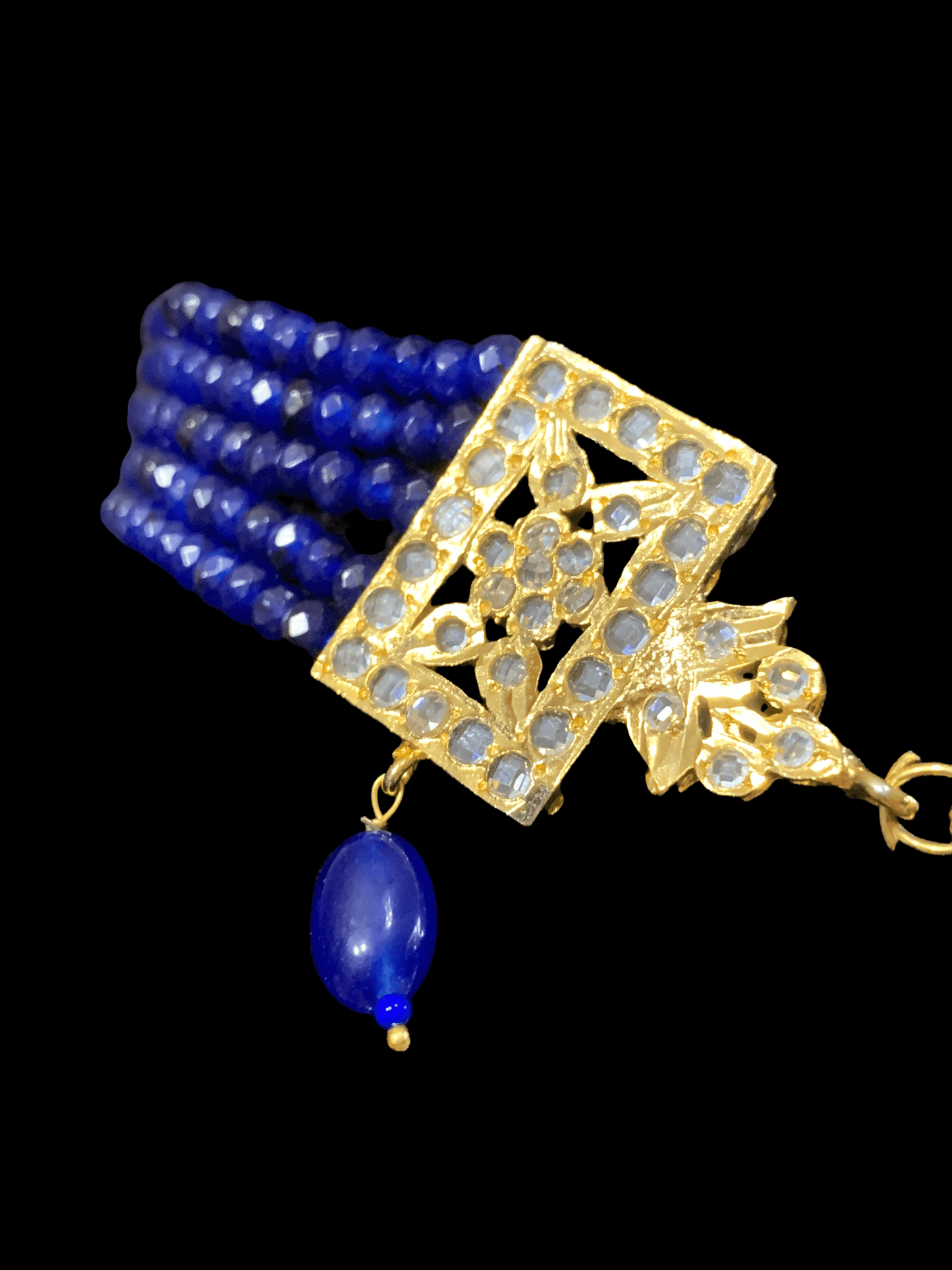 C46 Romesa choker in blue ( READY TO SHIP)