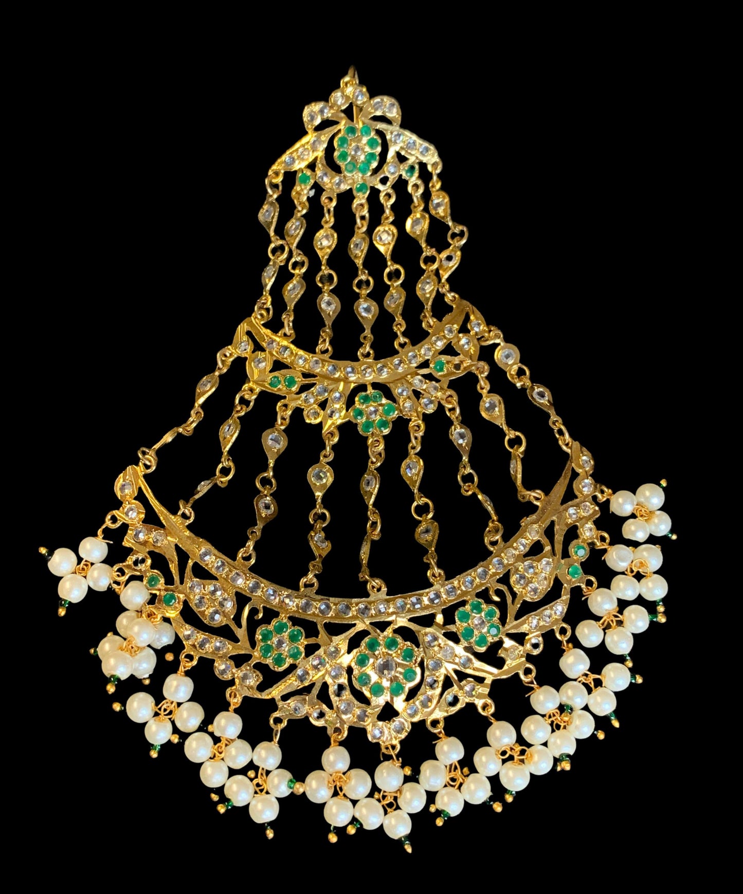 DJHR60 ANAITA Jhoomar in emerald ( SHIPS IN 2 WEEKS )