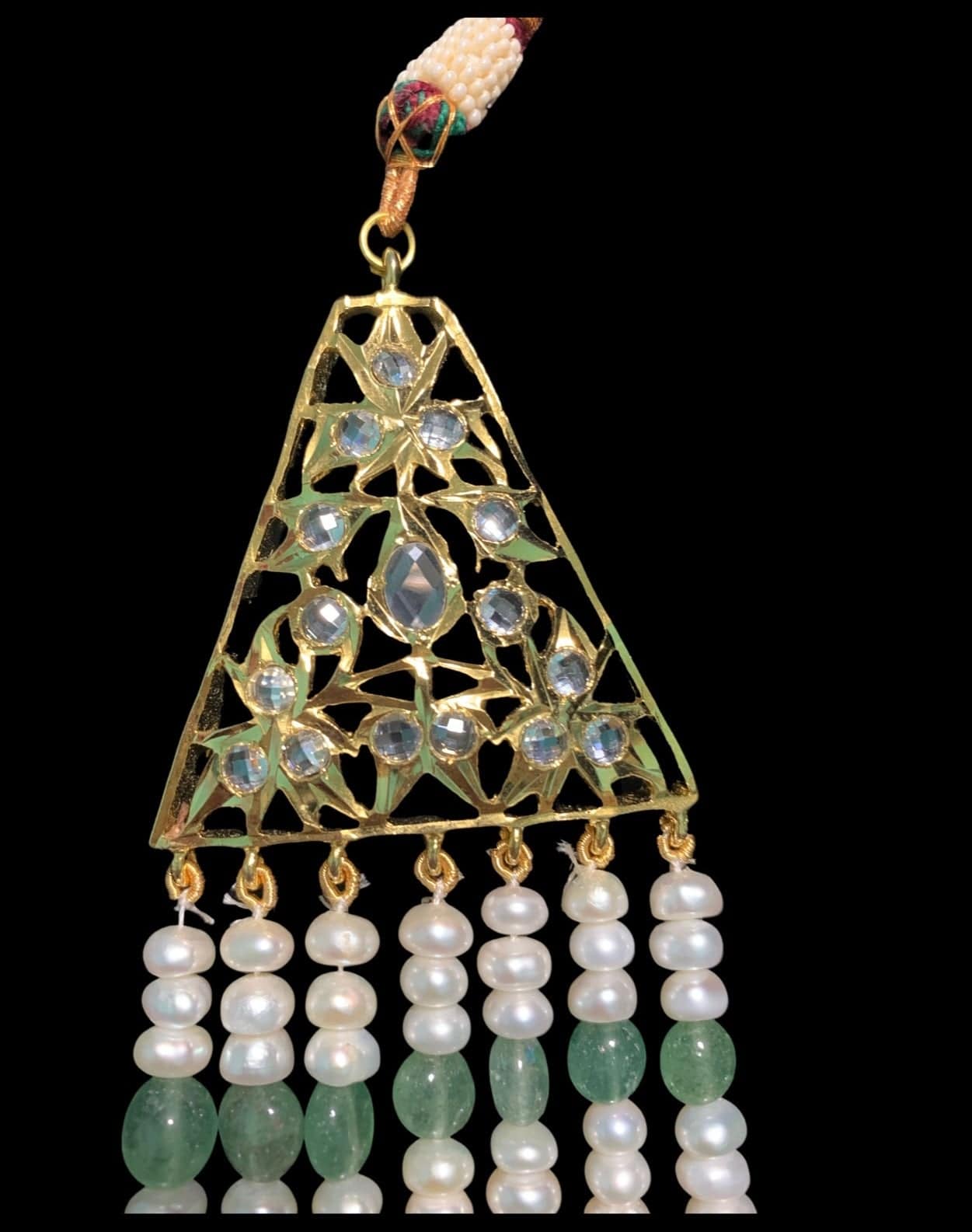 SAT35 Hyderabadi satlada in Zambian emeralds ( SHIPS IN 2 WEEKS )