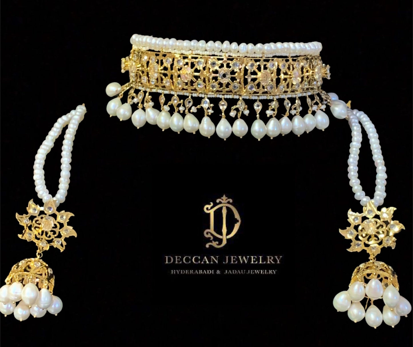 Insia jadavi lacha in fresh water pearls ( SHIPS IN 1 WEEK )