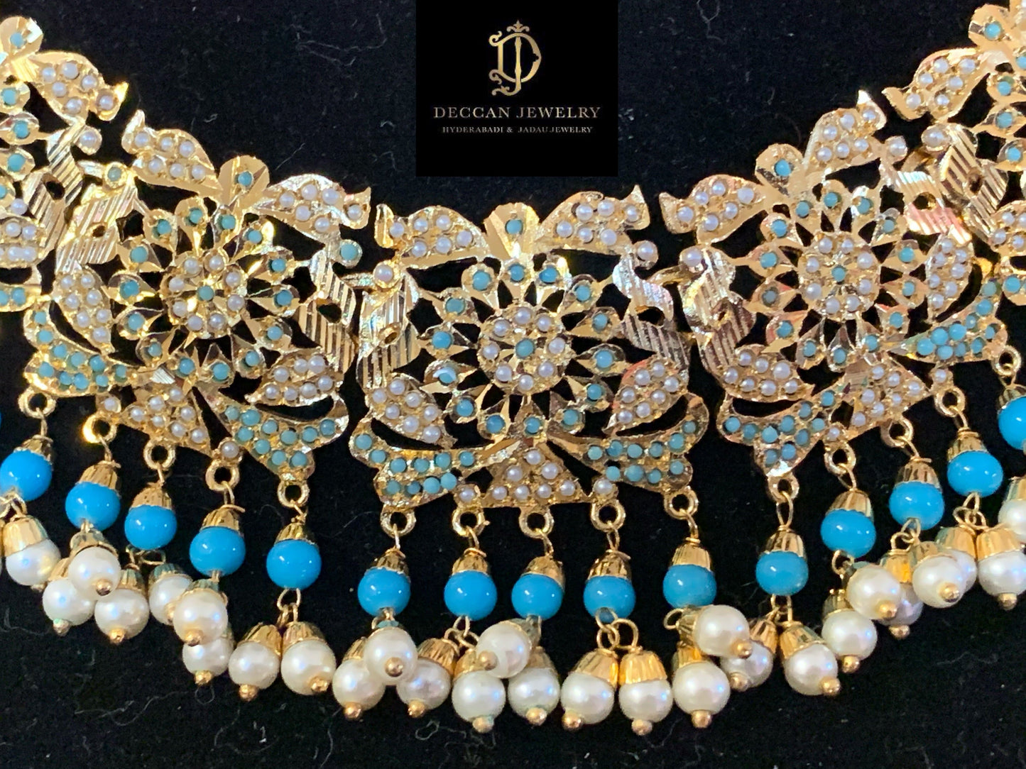 NS69T Rashmika set in turquoise ( SHIPS IN 4 WEEKS )
