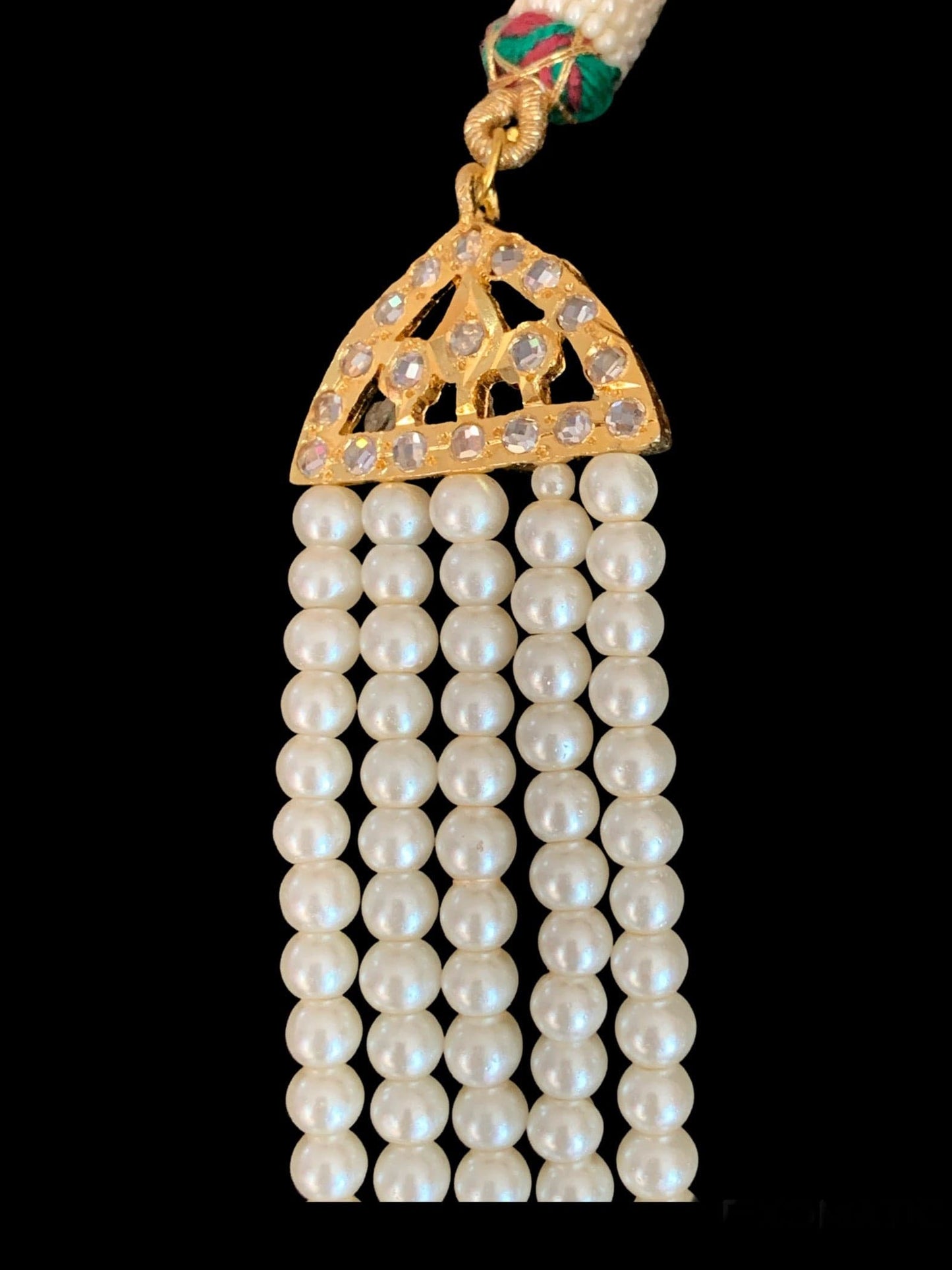 LN50 Ramia shell pearl rani haar with earrings( READY TO SHIP )