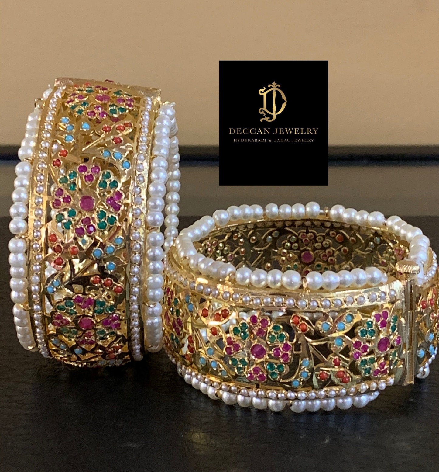 Alea bangles ( navratan ) (READY TO SHIP )