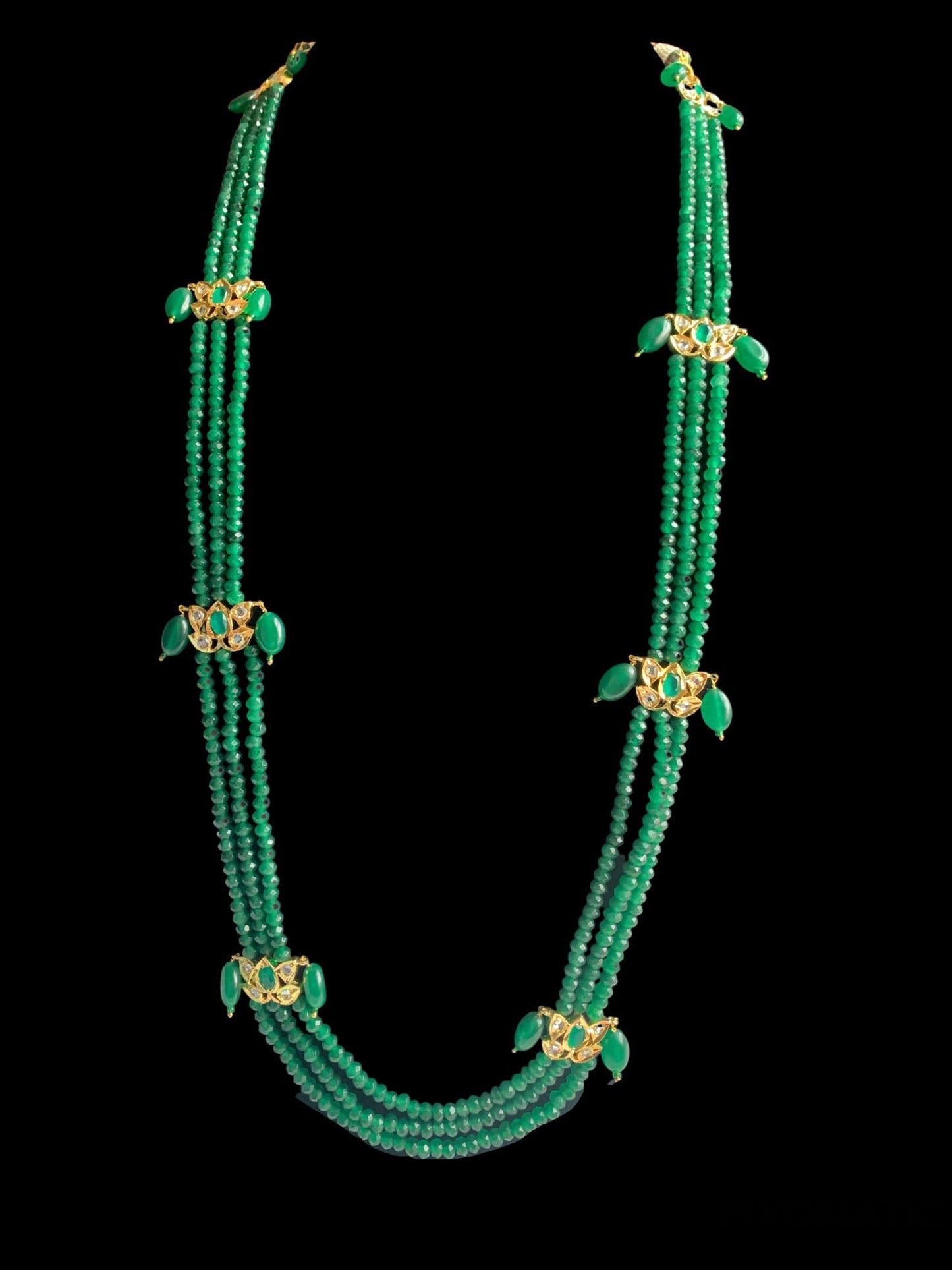 LN49 Raina green beads necklace ( READY TO SHIP )