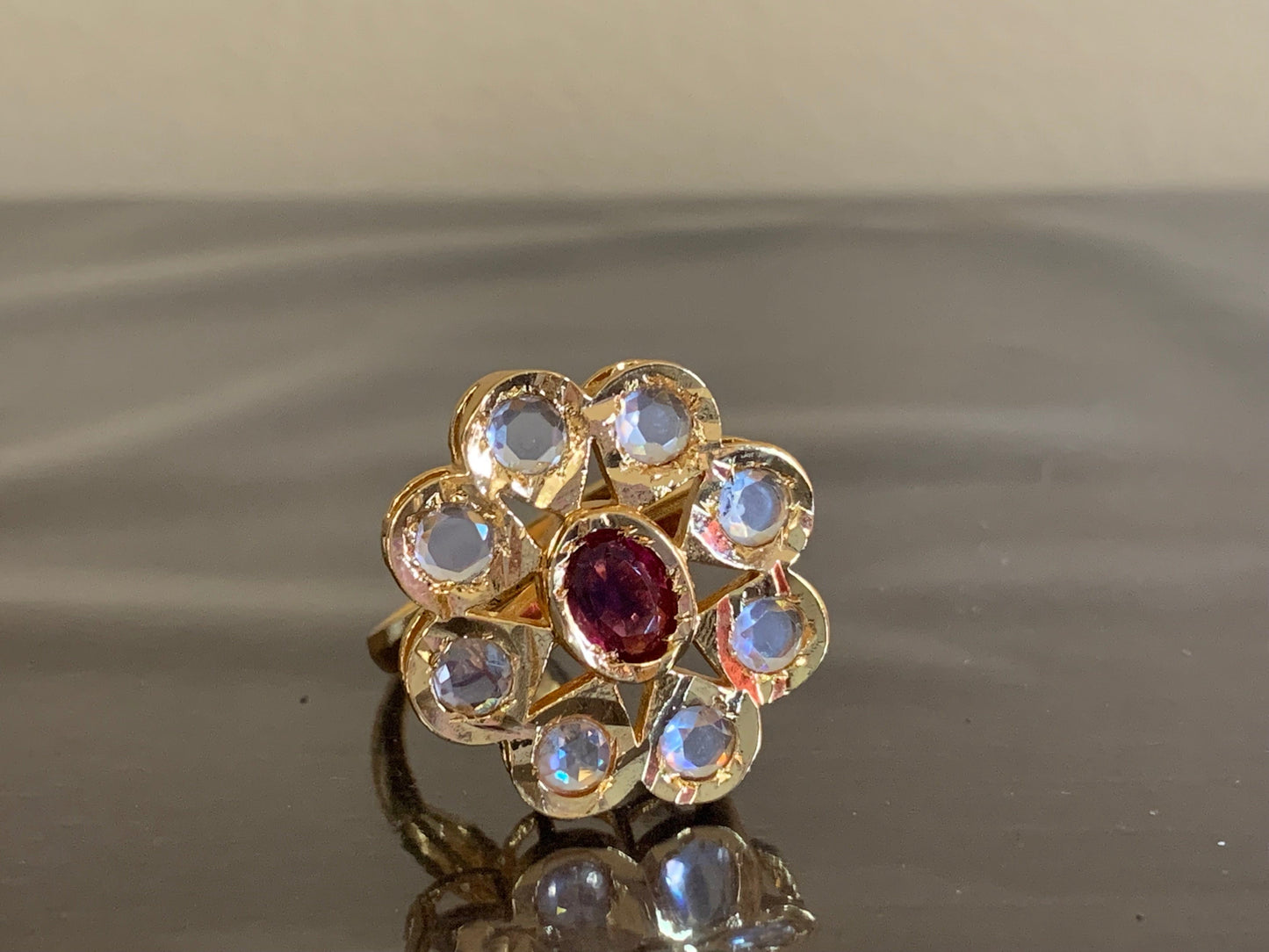 DJR45 Cz polki ring ( READY TO SHIP)