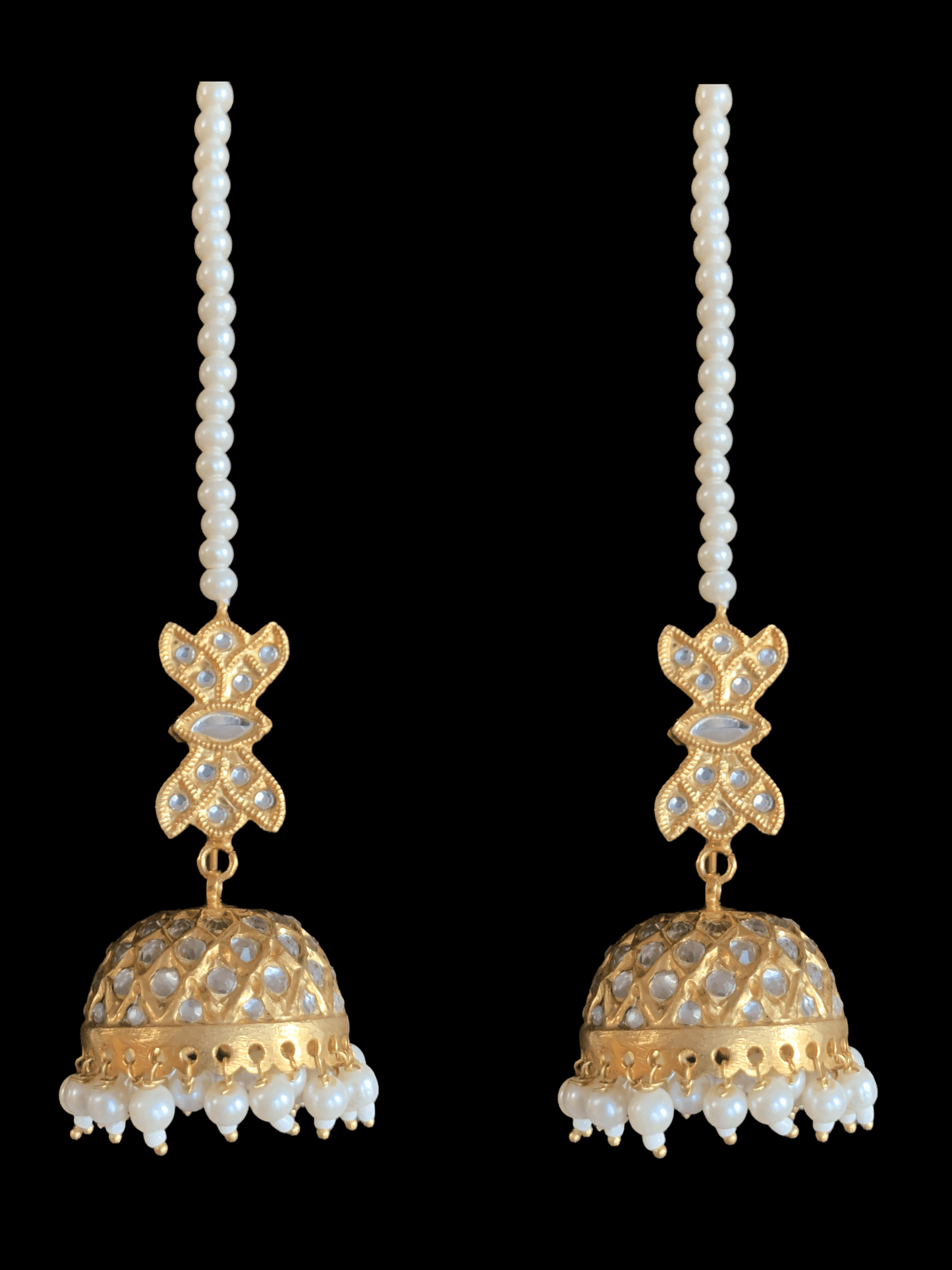 C91 Zehra kundan choker with jhumka ( SHIPS IN 4 WEEKS )