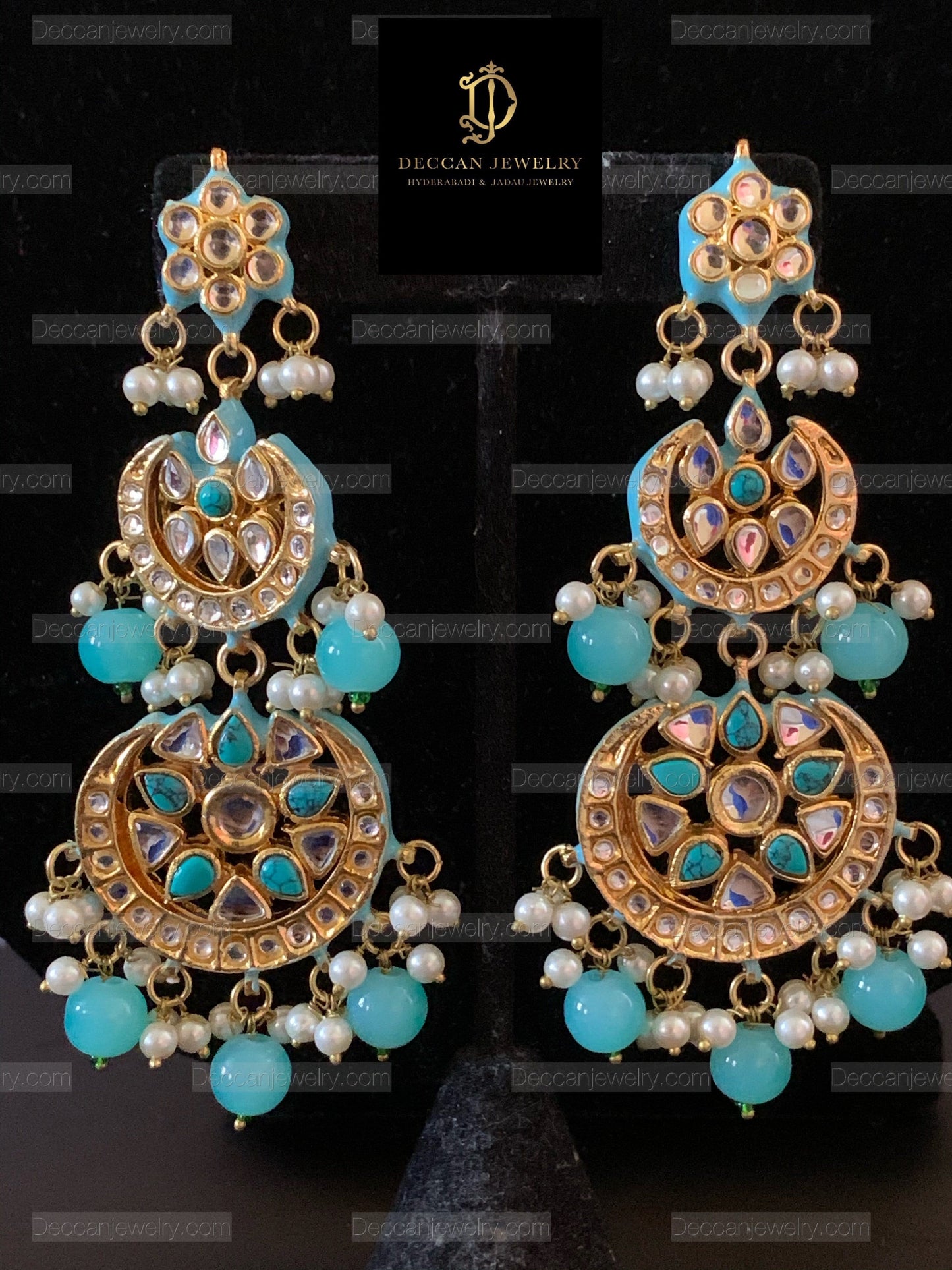 DER142 Irina turquoise earrings ( READY TO SHIP )