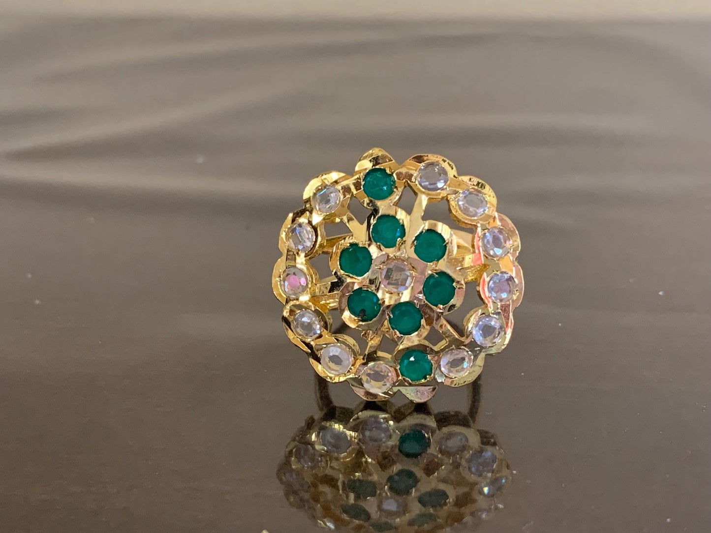 DJR43 Cz polki ring ( READY TO SHIP)