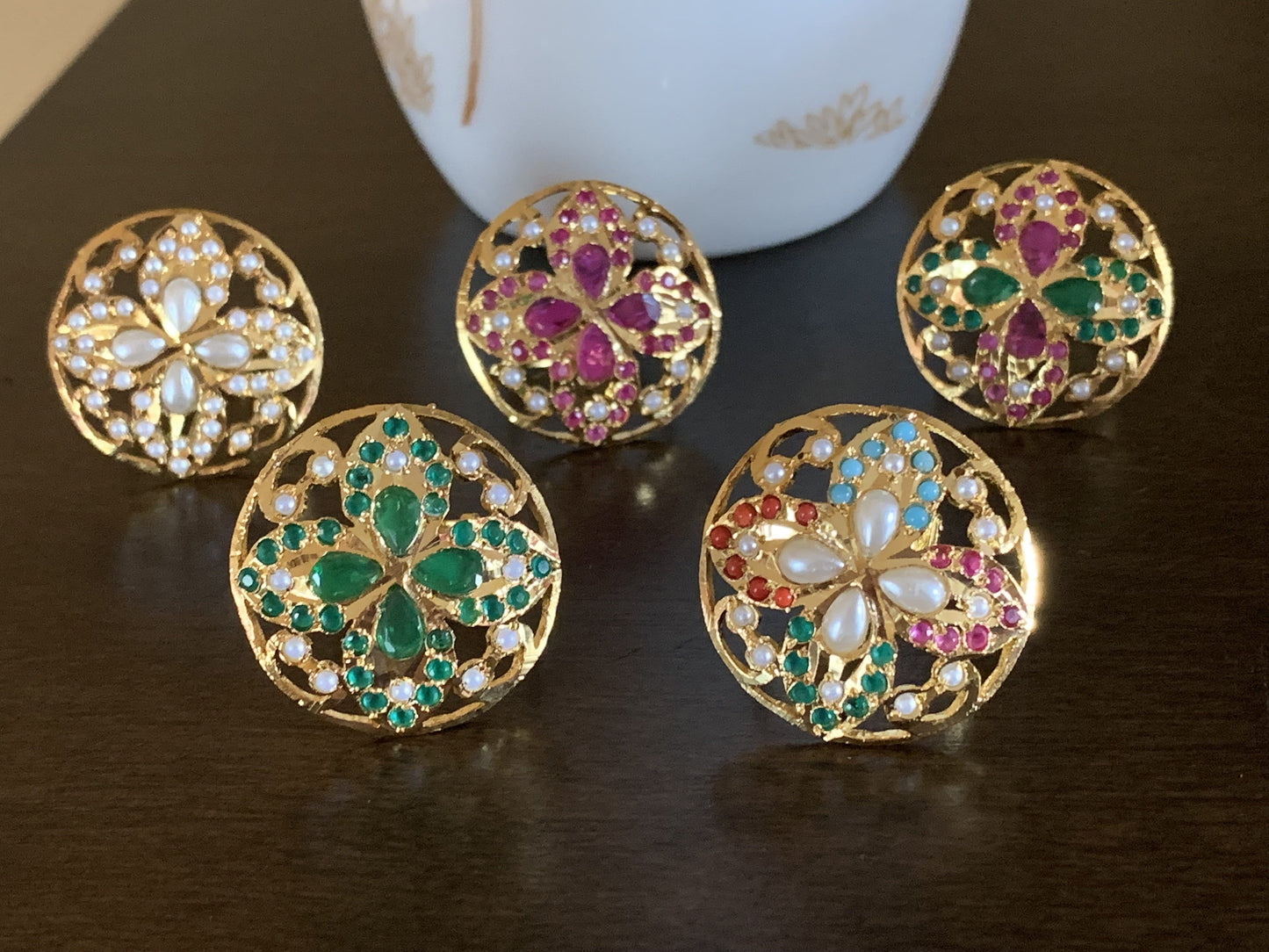 DJR41  Jadau ring ( READY TO SHIP)