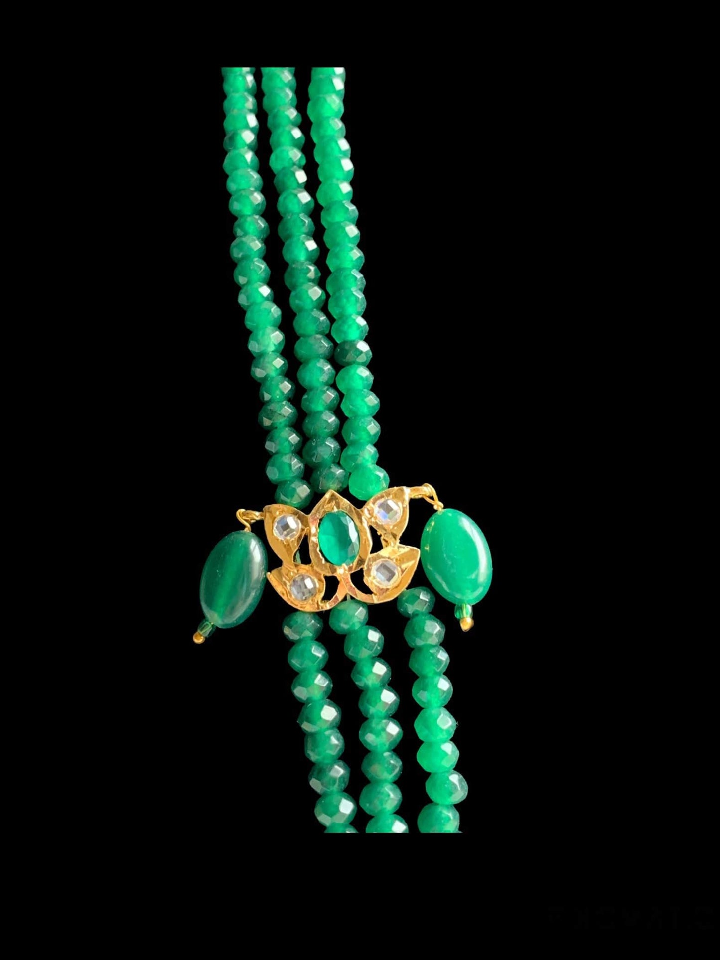 LN49 Raina green beads necklace ( READY TO SHIP )