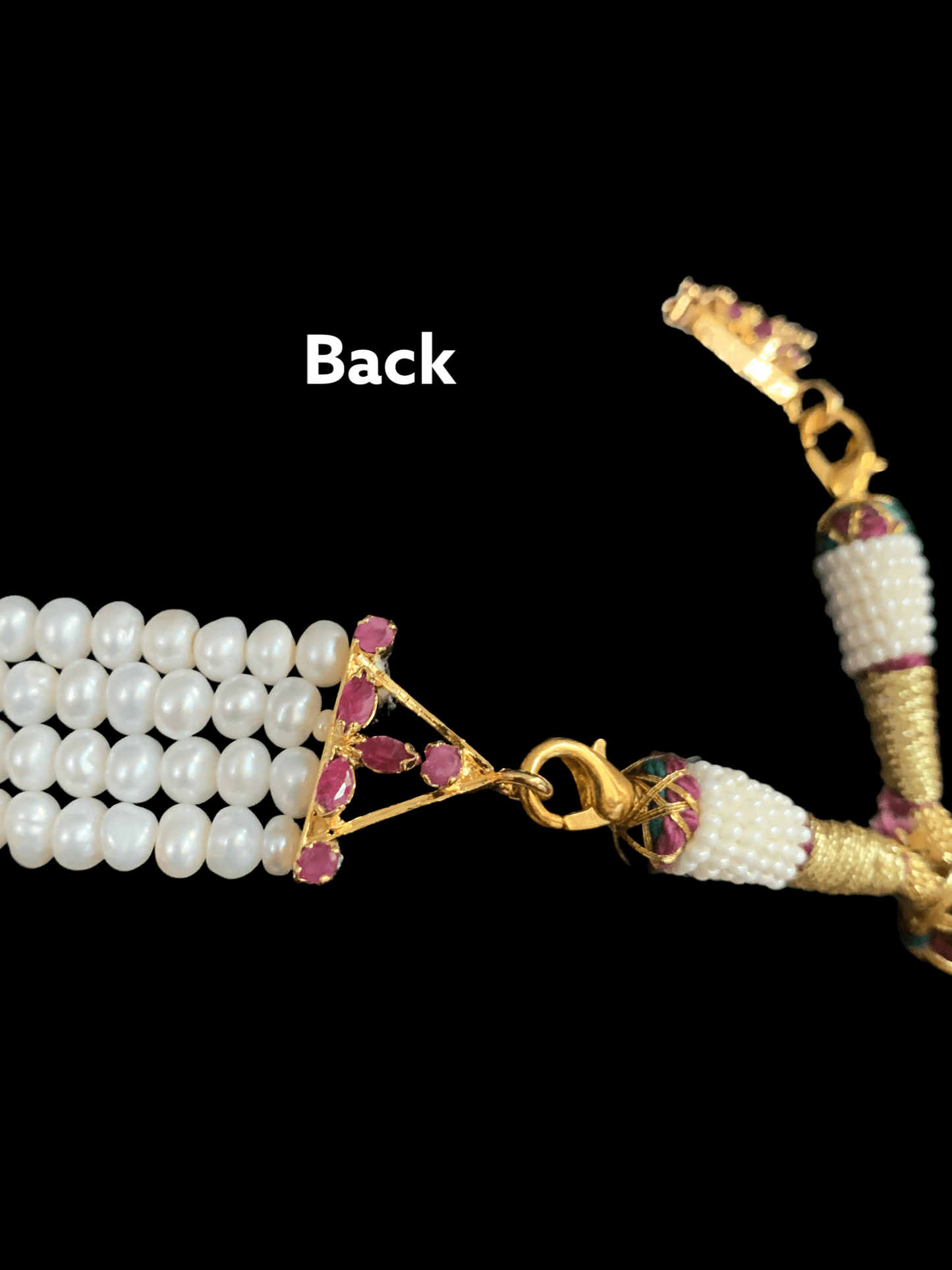 C117 Ruby choker with earrings ( READY TO SHIP )