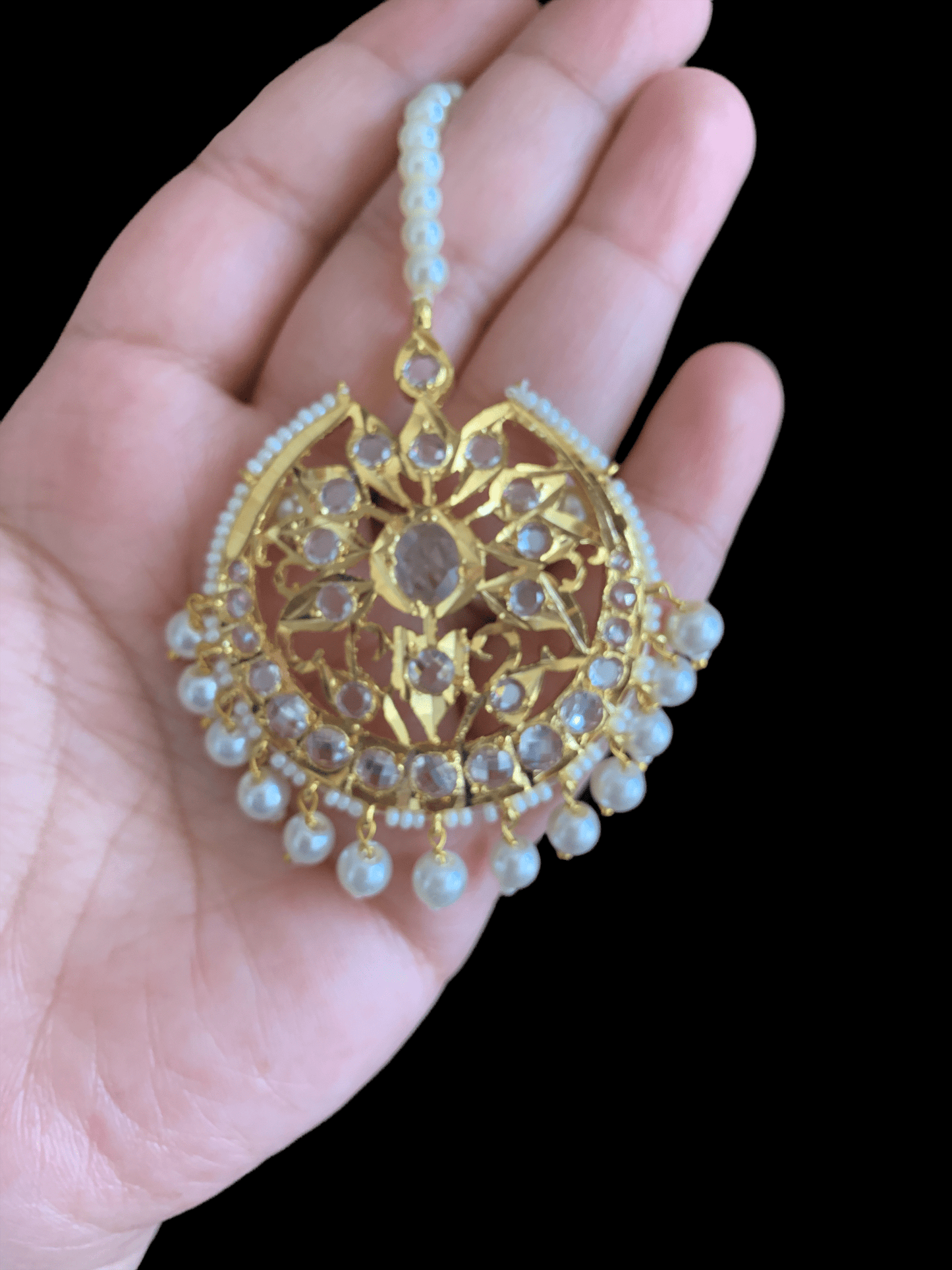 DJTK32 Koyal shell pearl  tika ( READY TO SHIP )