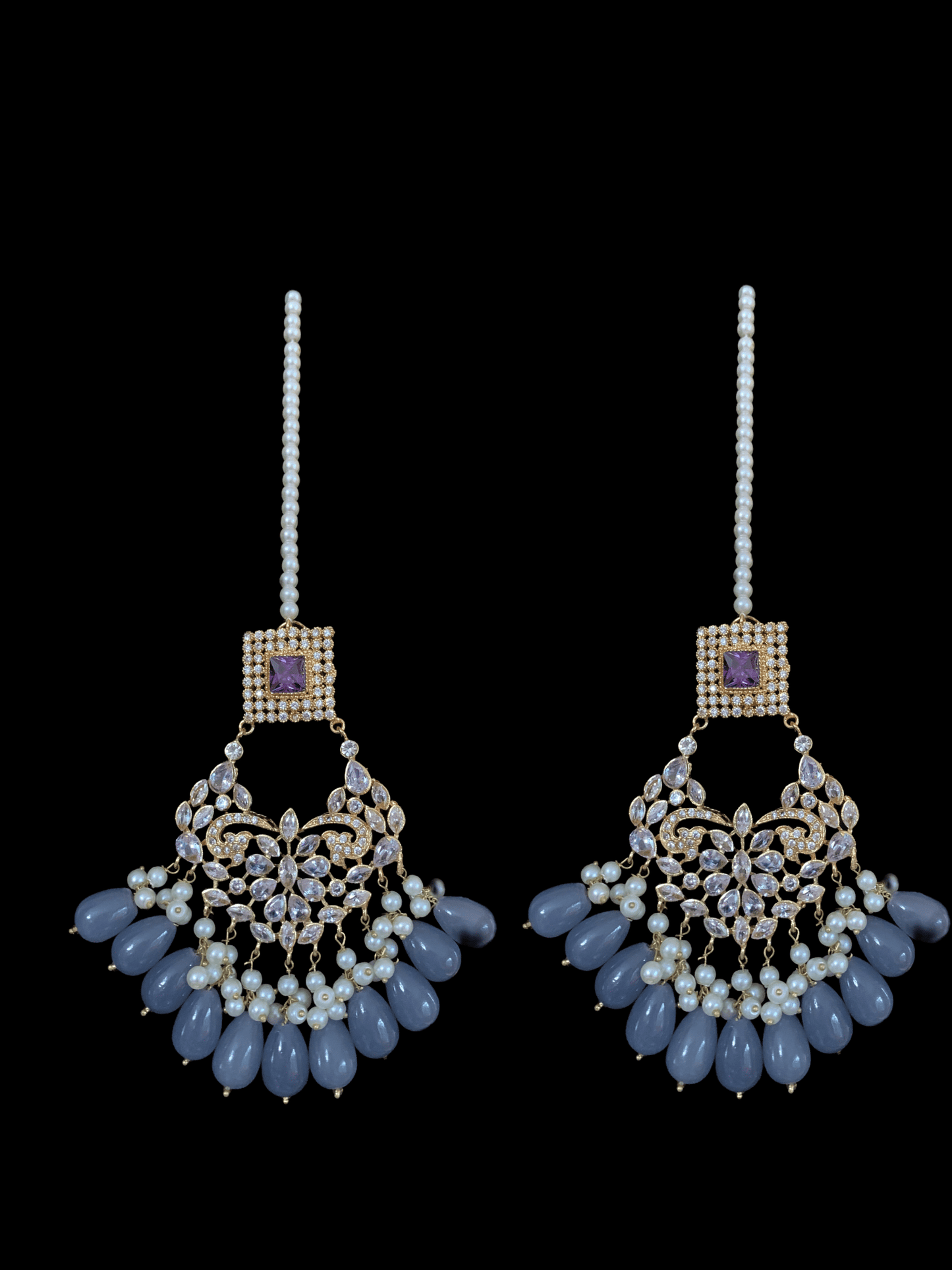 BR51 Aima  choker set (amethyst) (SHIPS IN 3 WEEKS )