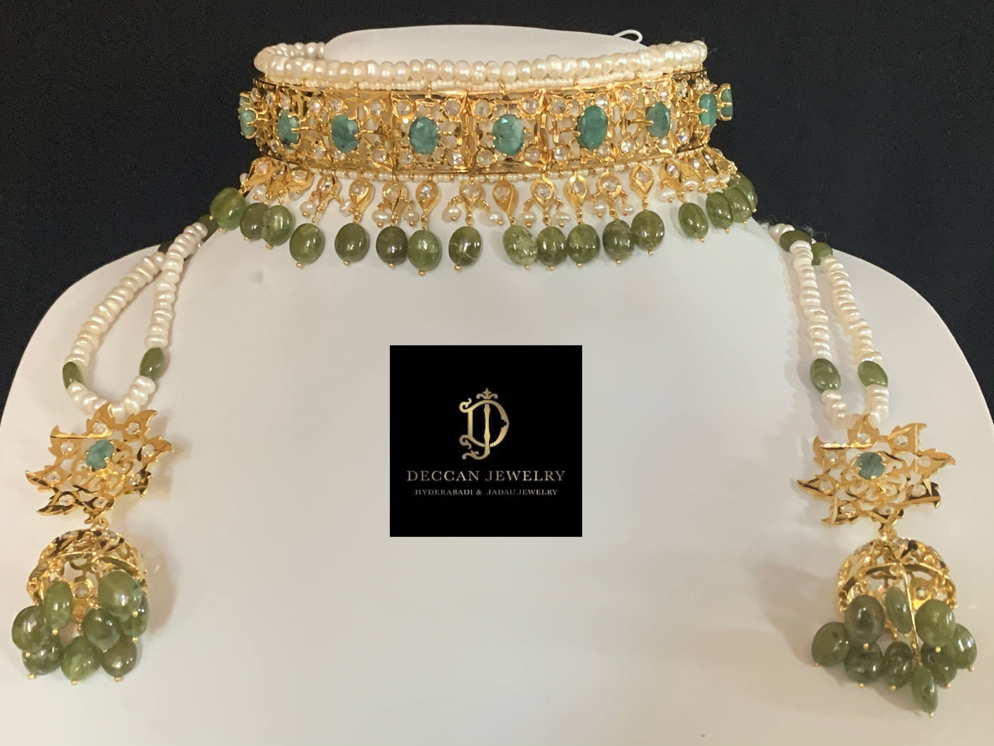 Insia jadavi lacha in natural beads (SHIPS IN 1 WEEK)