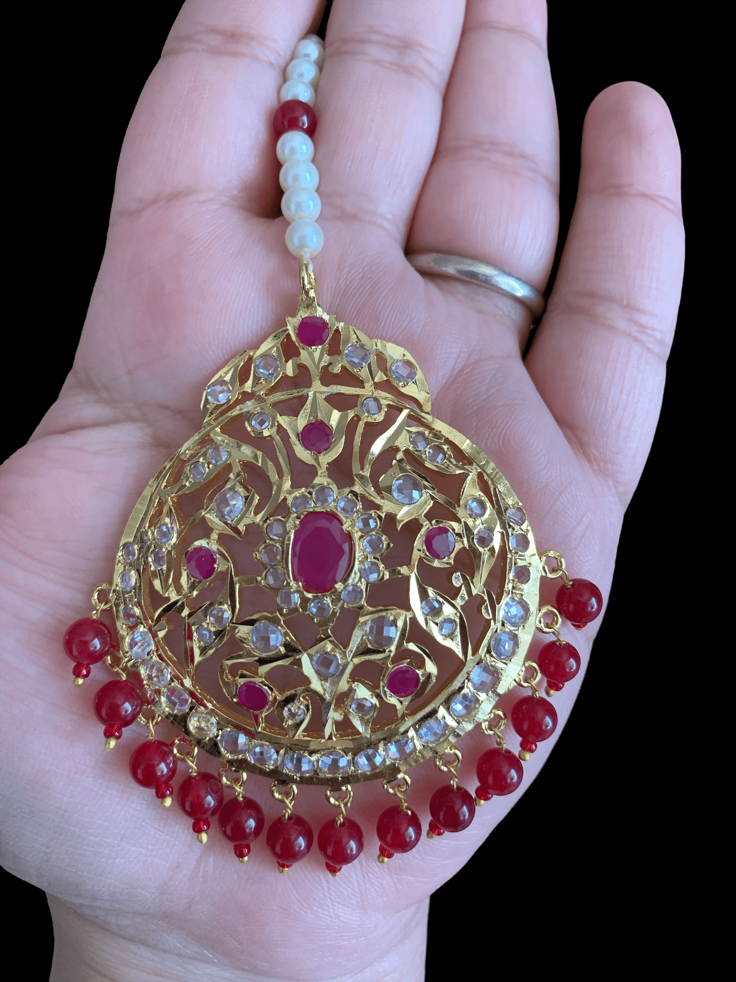 DJTK28 Shamila tika in ruby ( READY TO SHIP )