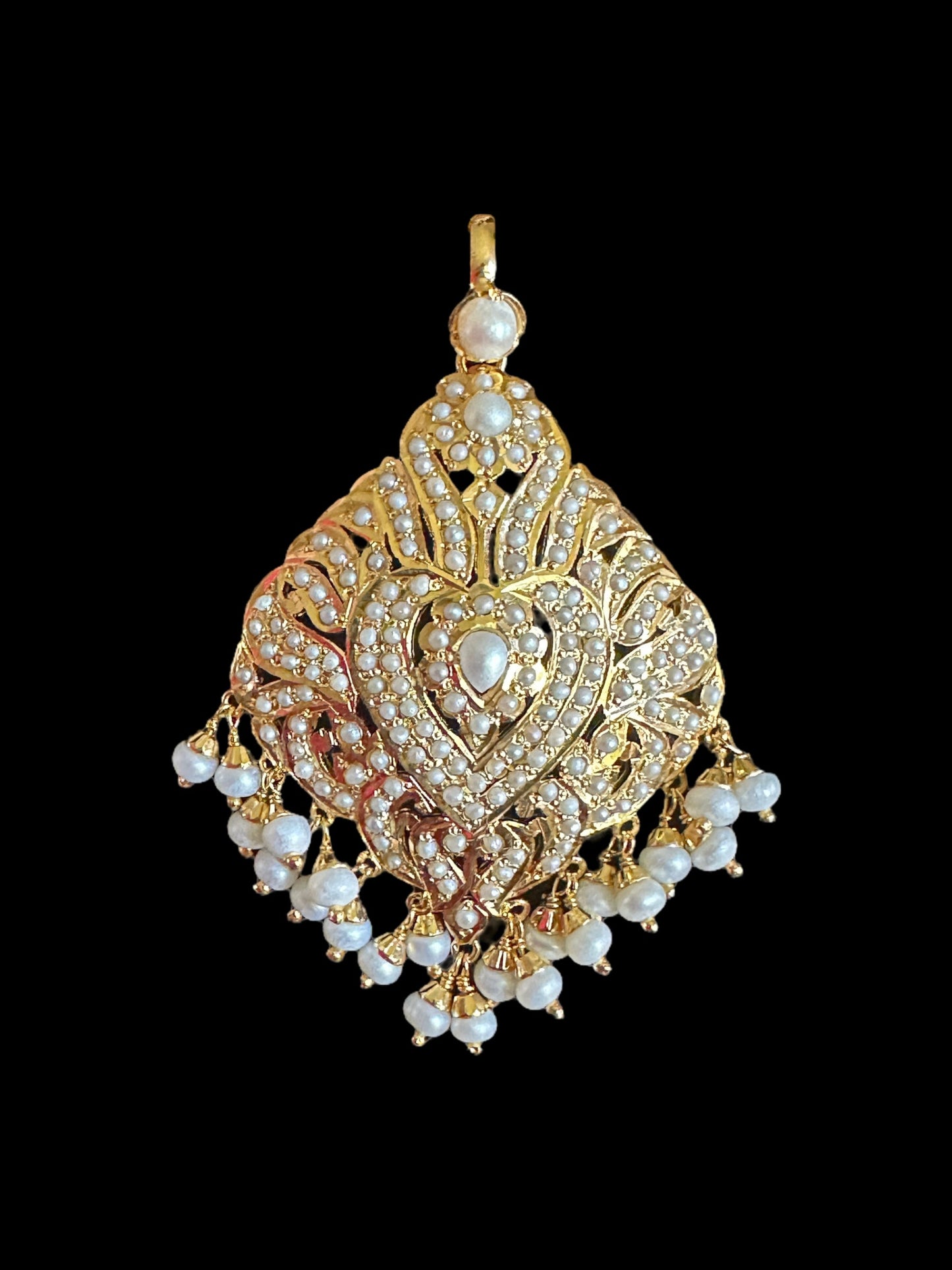 Fresh water pearl gold plated silver pendant set ( SHIPS IN 4 WEEKS )