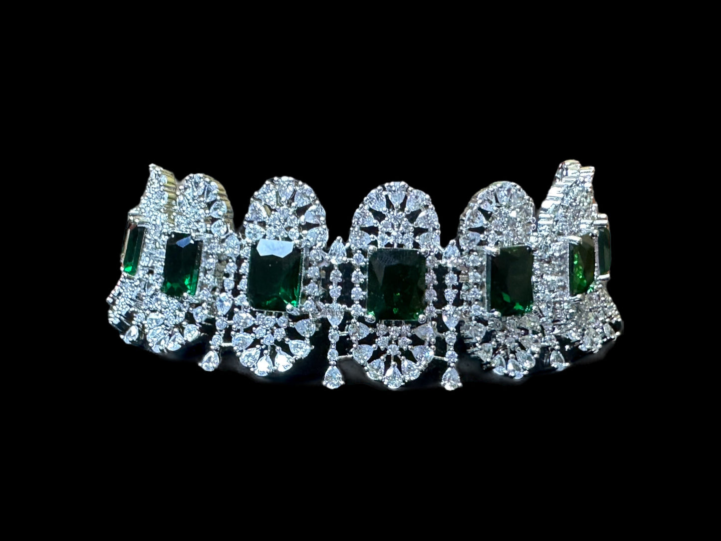 C260 Kiara Silver plated choker set ( READY TO SHIP )