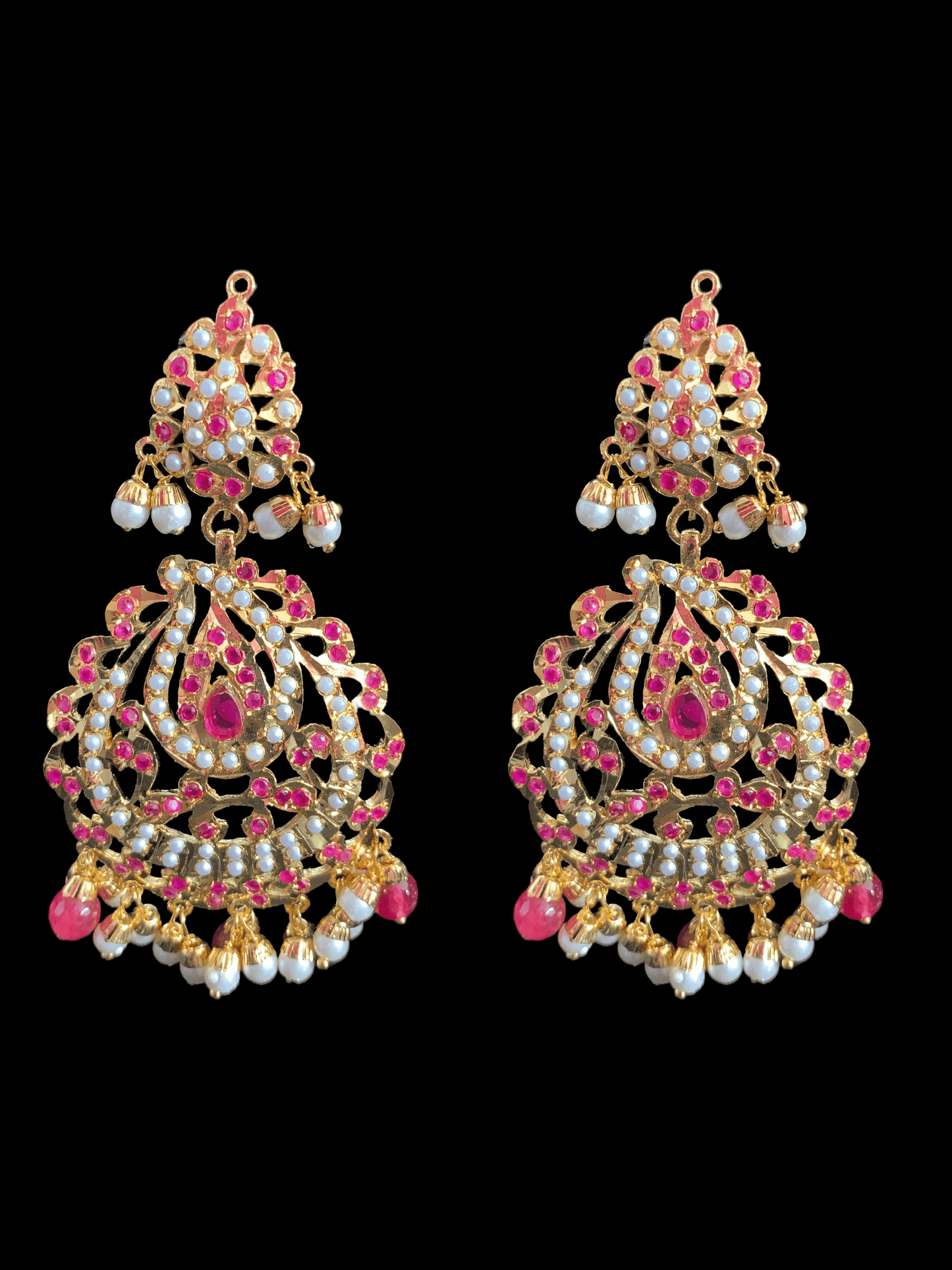 PS471 Jadau pendant set in ruby ( READY TO SHIP)