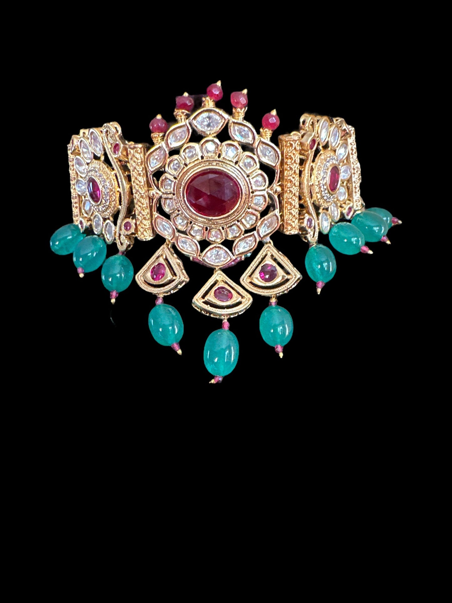 C239 Dania kundan choker set ( READY TO SHIP )