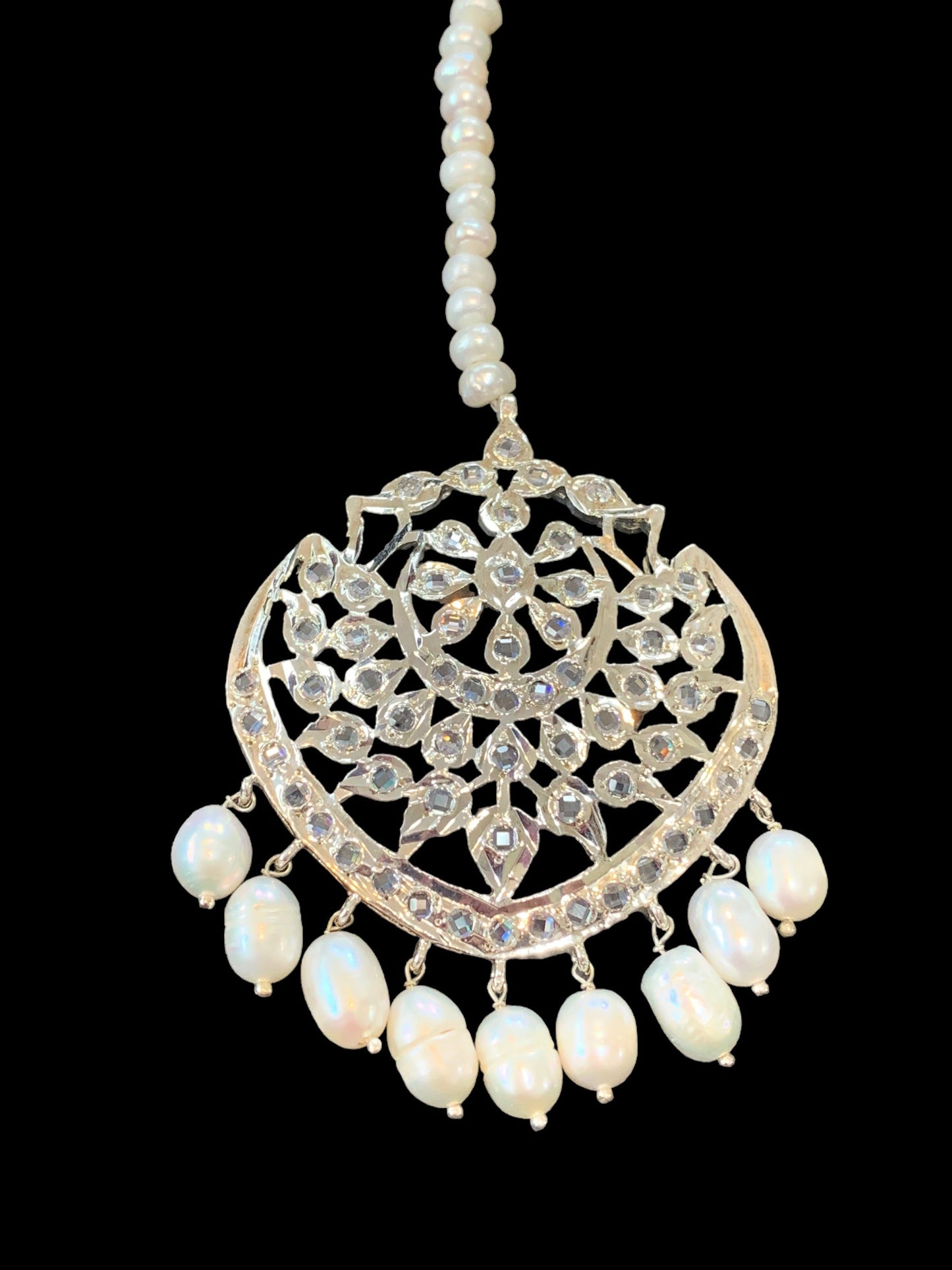 DJTK110 Shana tika / tikka In fresh water pearls pearls ( SHIPS IN 3 WEEKS )