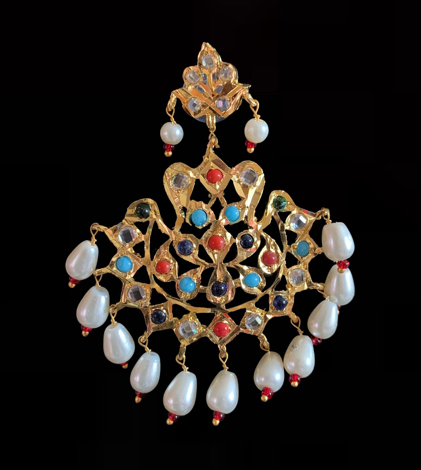 LN76 Larissa navratan rani haar with earrings (READY TO SHIP )