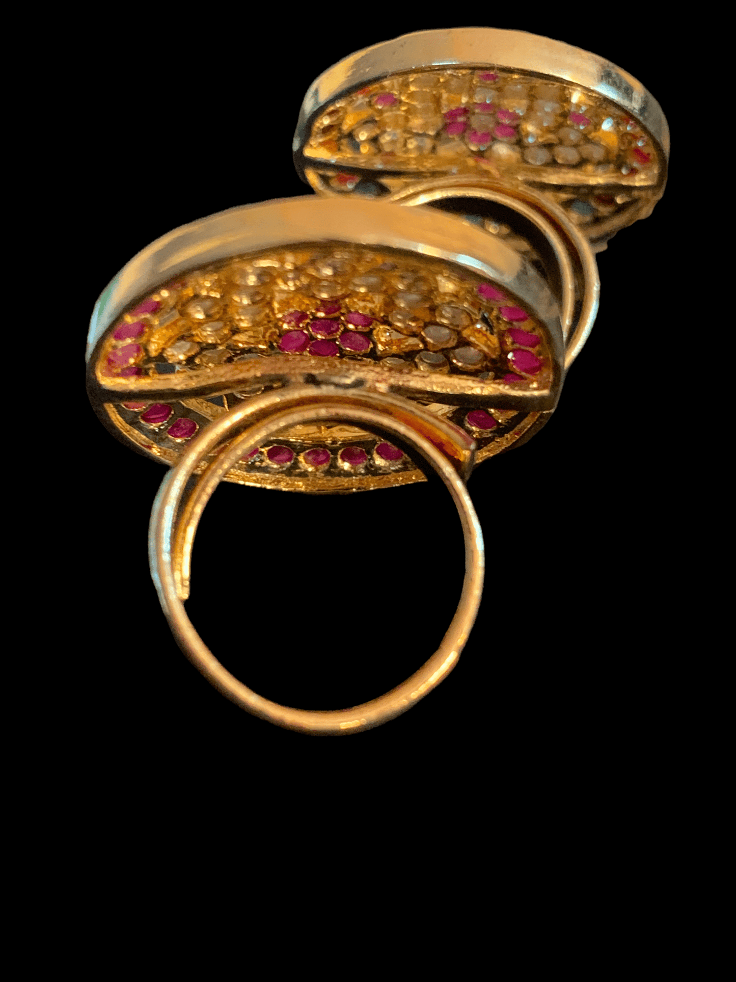 DJR116  jadau adjustable ring , ( READY TO SHIP )