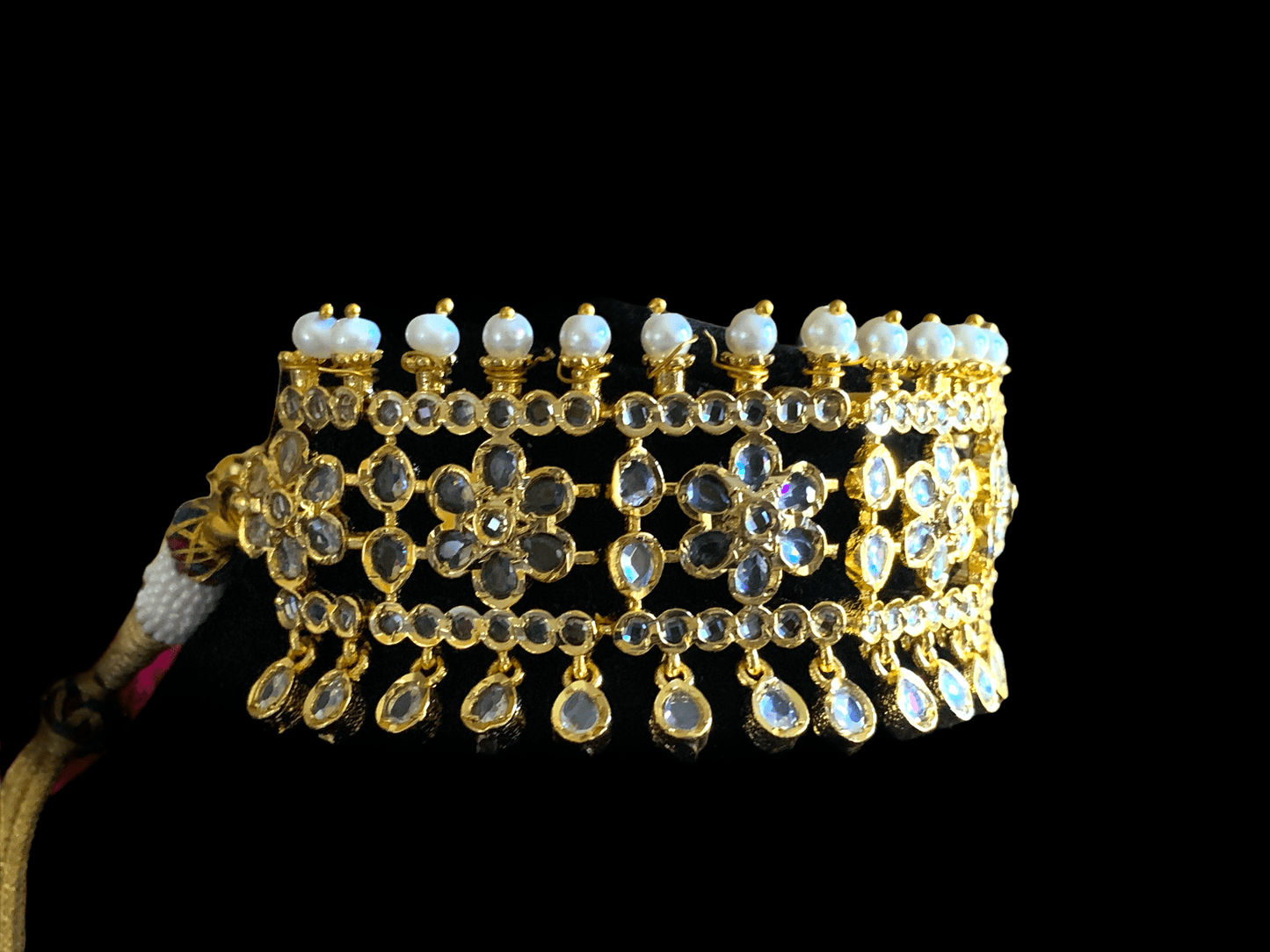 C130 Chaya fresh water pearl choker with earrings ( SHIPS IN 4 WEEKS )
