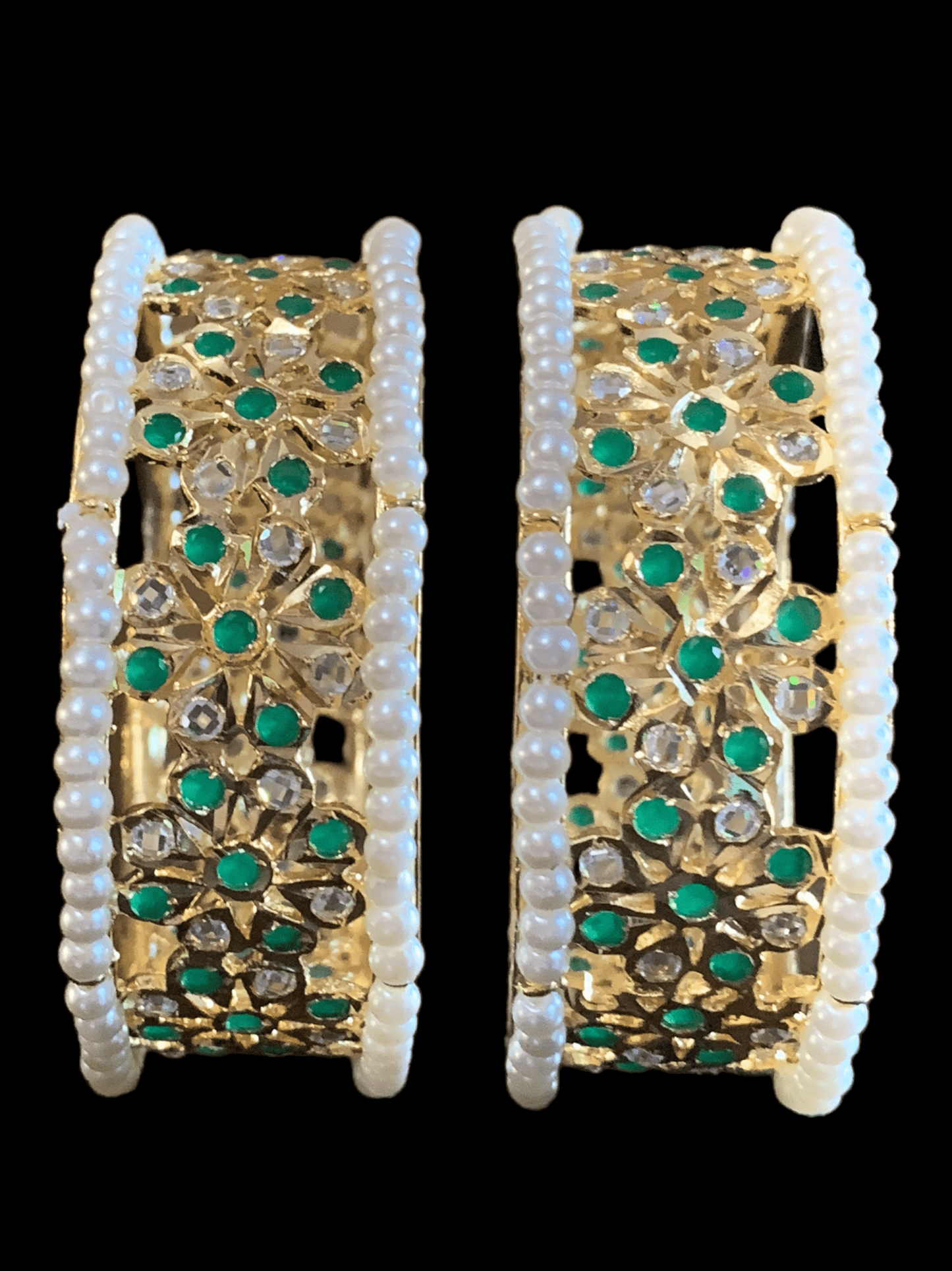 B31 Aleezay green bangles ( READY TO SHIP )