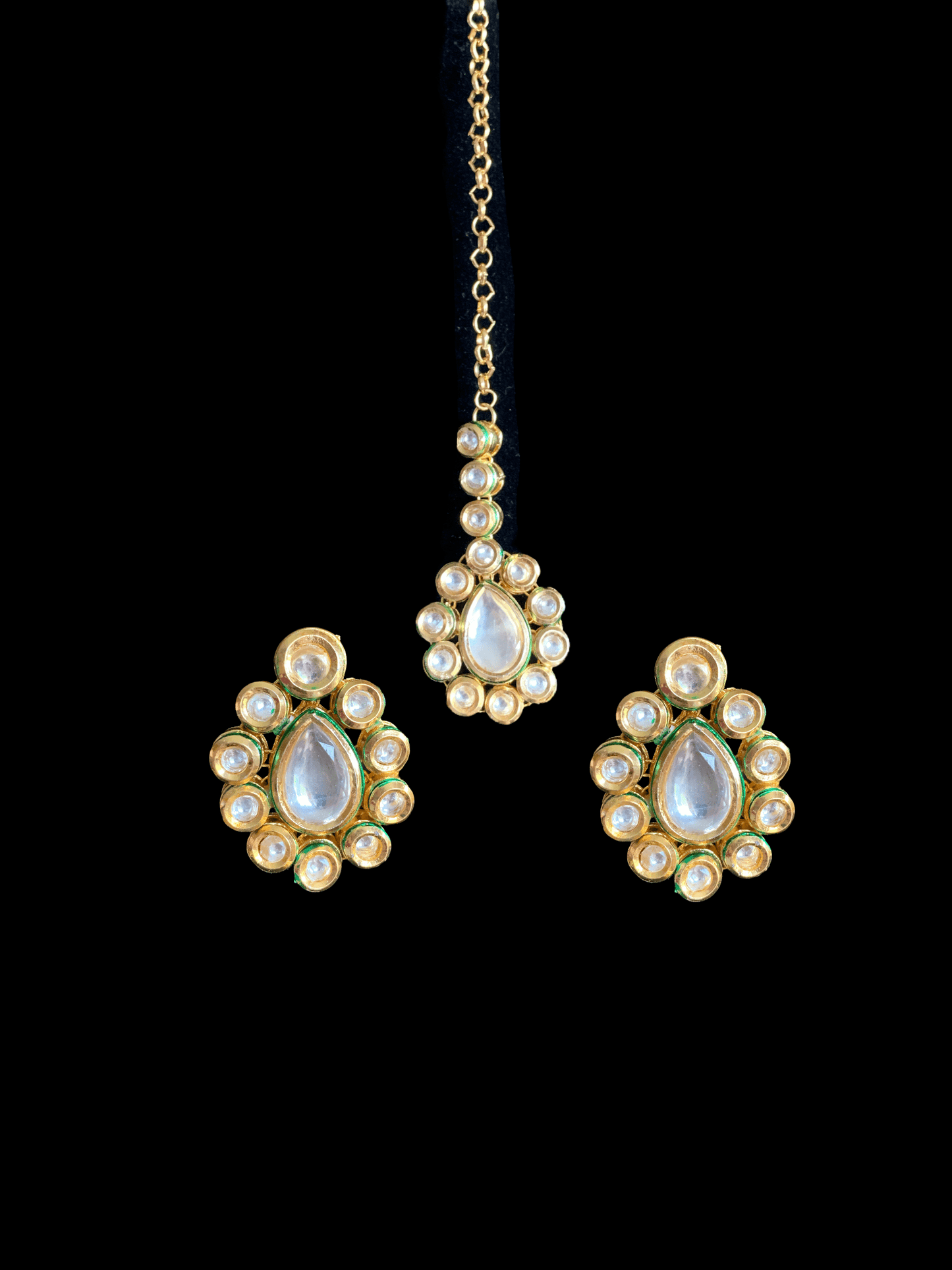 NS80 Mohini bridal necklace in high quality kundan ( SHIPS IN 3 WEEKS )