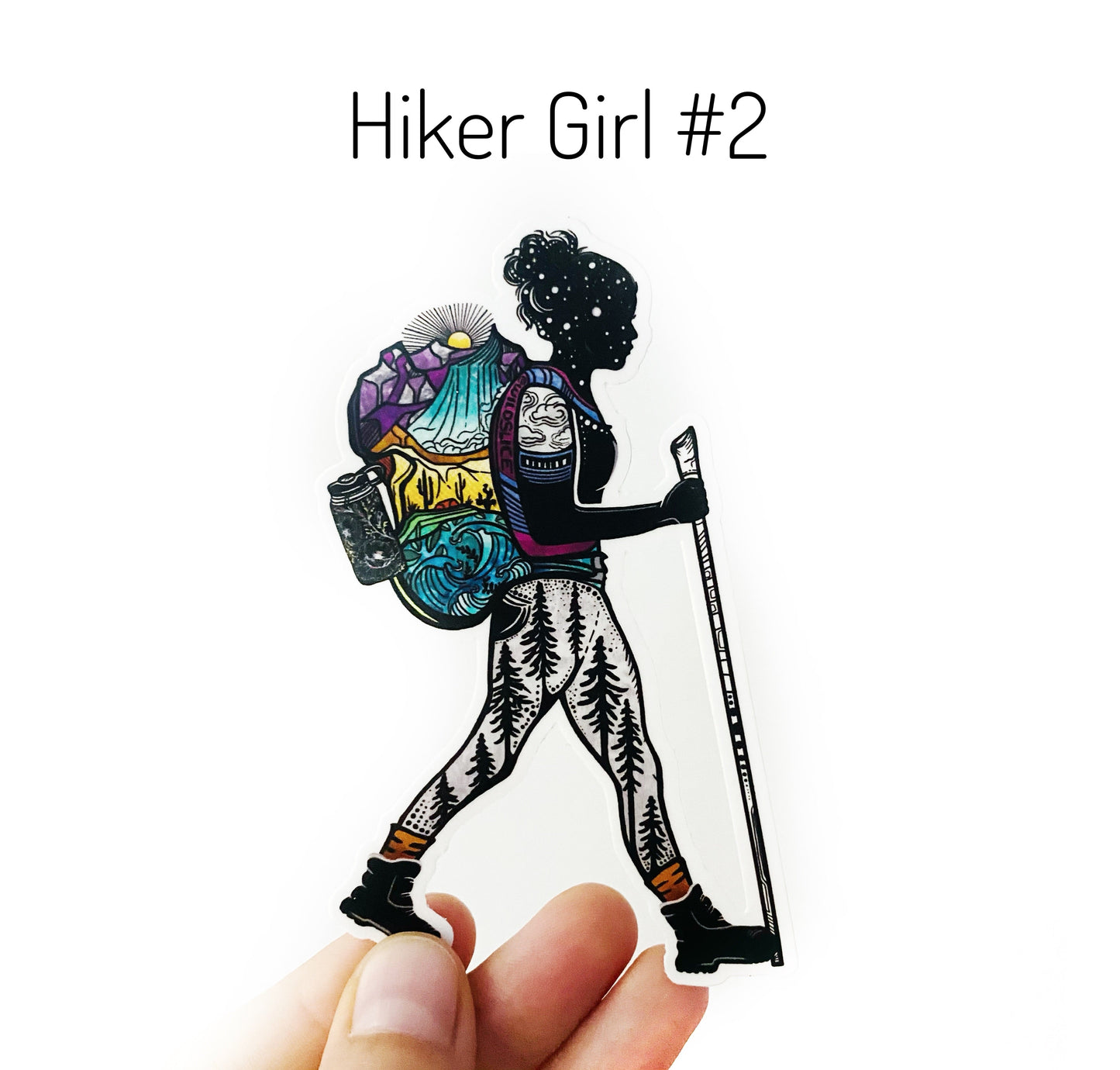Hiker Girl #1 sticker
