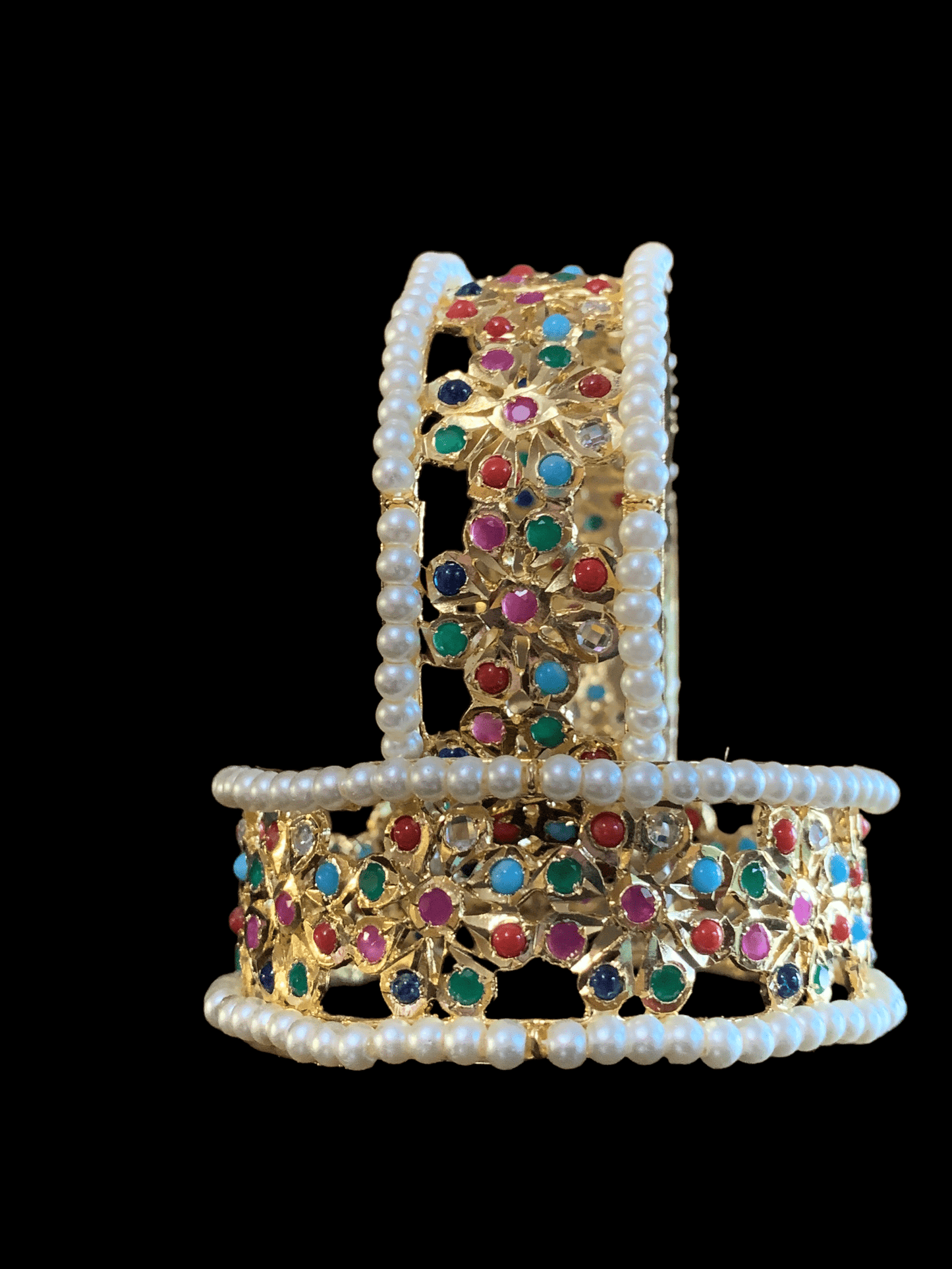 B32 Aleezay navratan bangles ( READY TO SHIP )