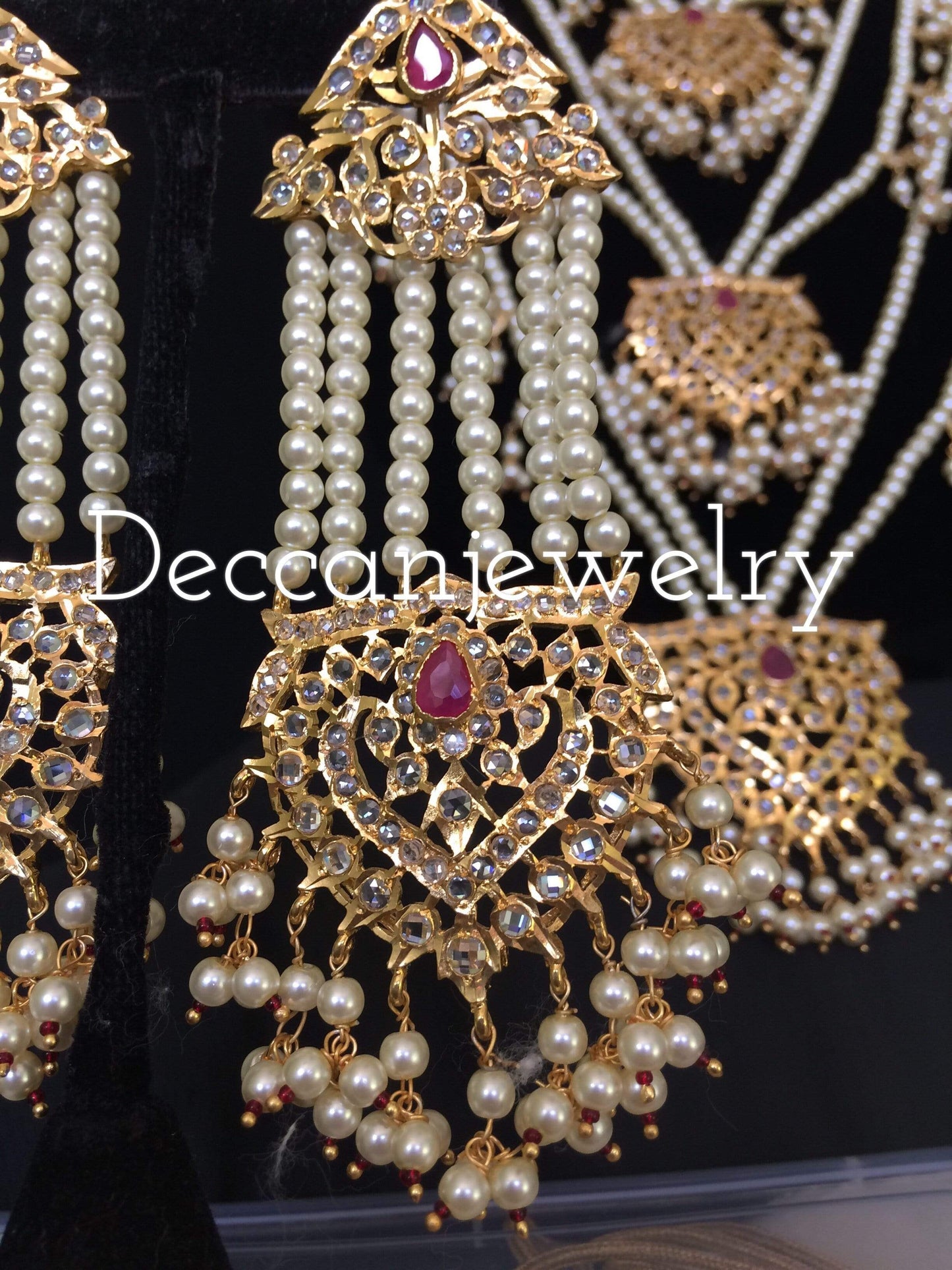DER43 Maahi jhoomar Earrings ( SHIPS IN 4 WEEKS )