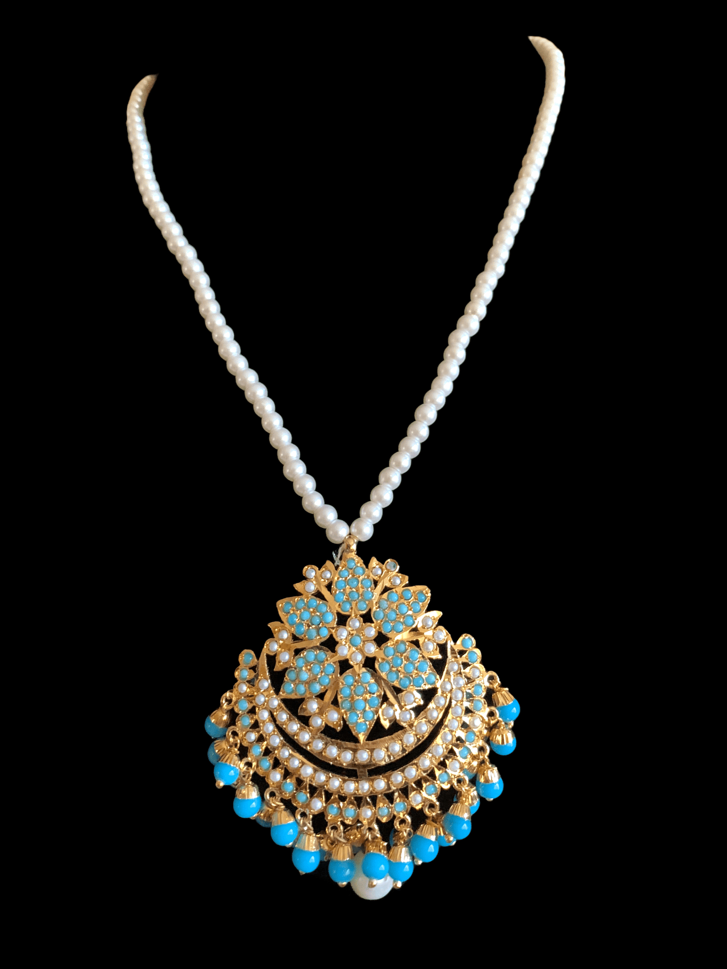 PS414 Mohini pendant set ( turquoise )READY TO SHIP