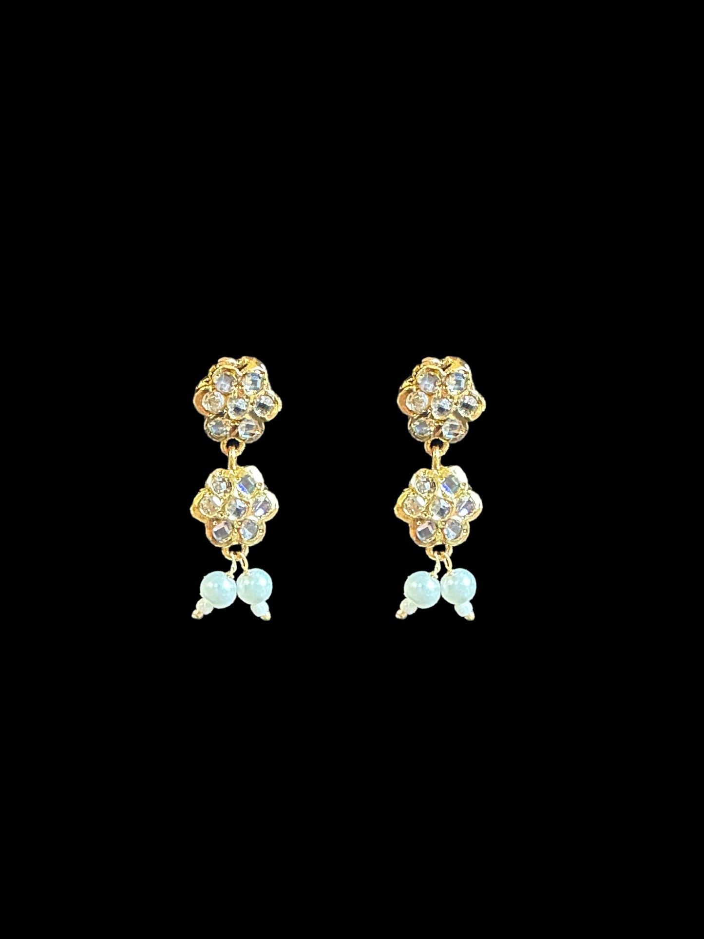 DNS34 gold plated necklace with earrings ( SHIPS IN 2 WEEKS )