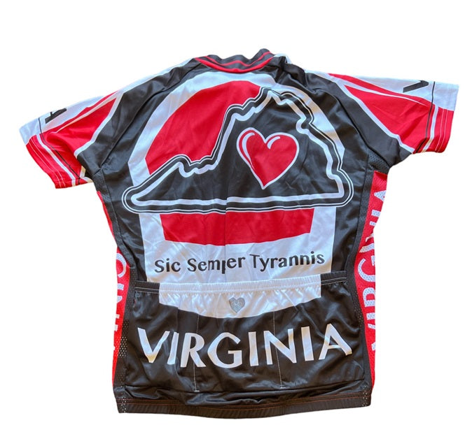 Virginia Men's Cycling Jersey (Large) - Red
