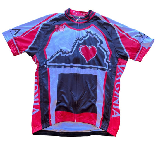 Virginia Men's Cycling Jersey (Large) - Red