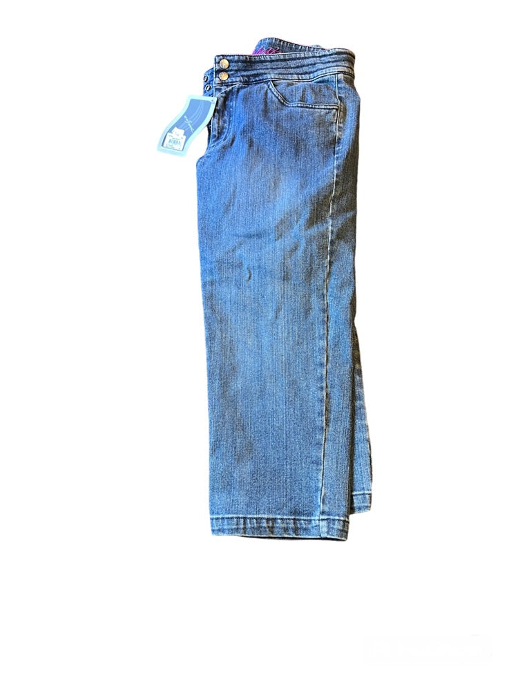 SHEBEEST Women's Urban Denim, Blue Denim, Medium