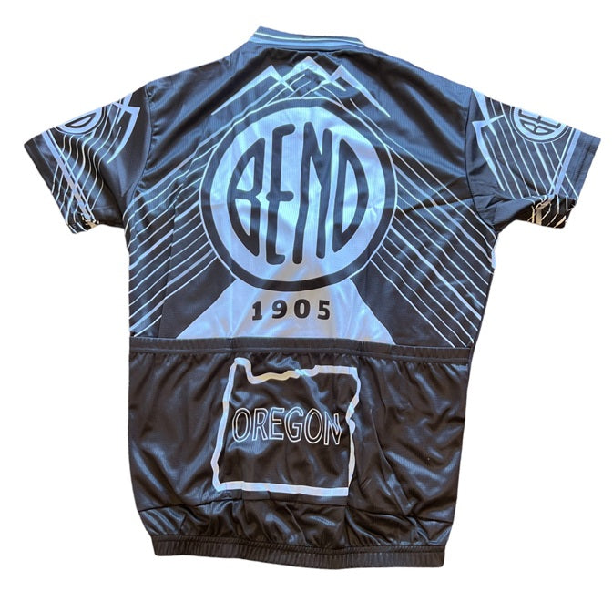 Bend Oregon BLACK Men's Cycling Jersey (S, M)